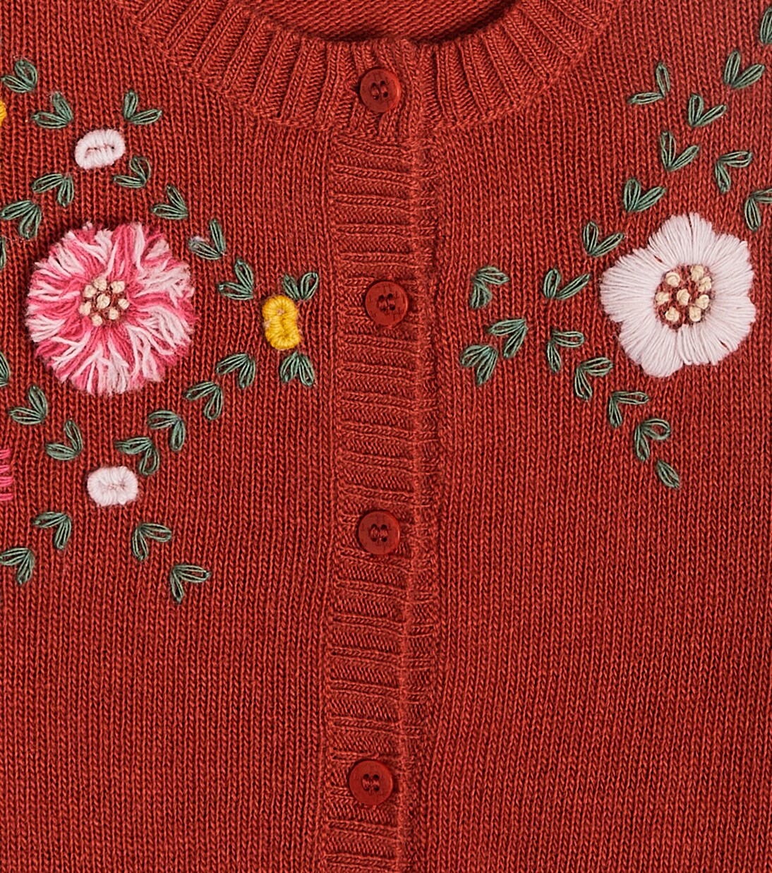 Embroidered wool cardigan | Il Gufo