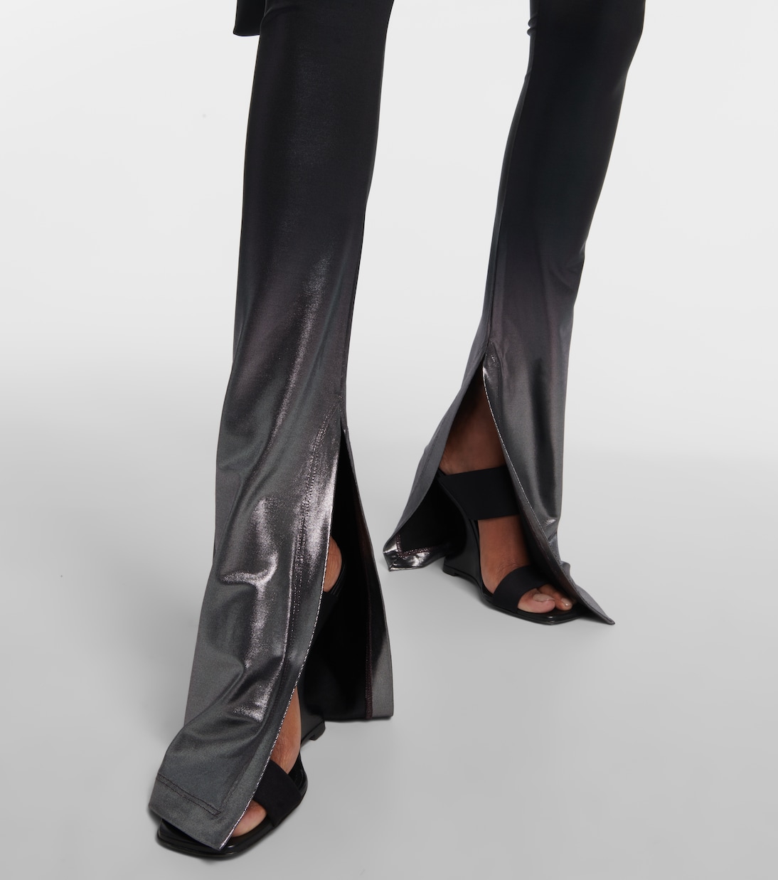 Carmen metallic flared pants | Rick Owens