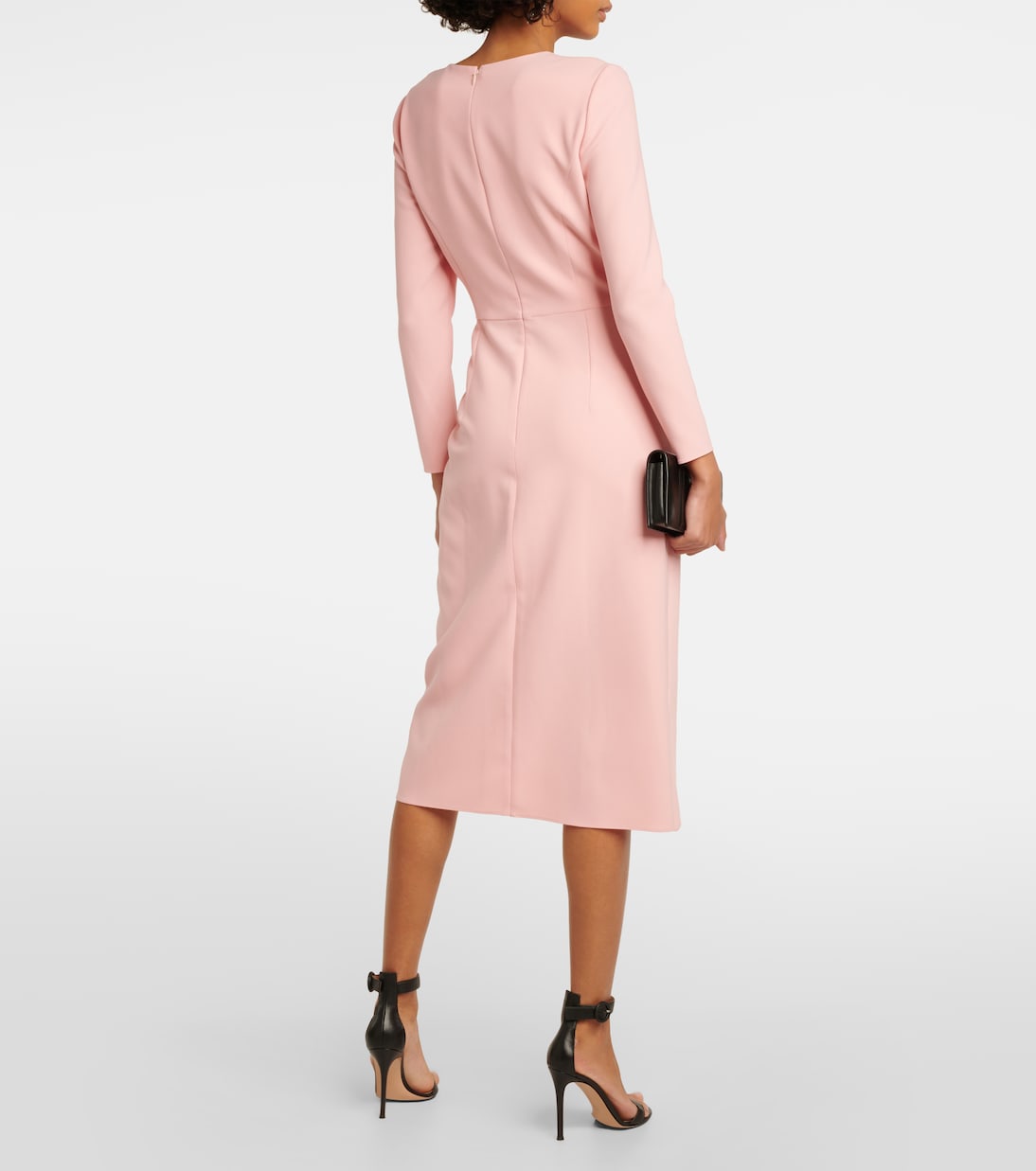 Gathered jersey midi dress | Carolina Herrera