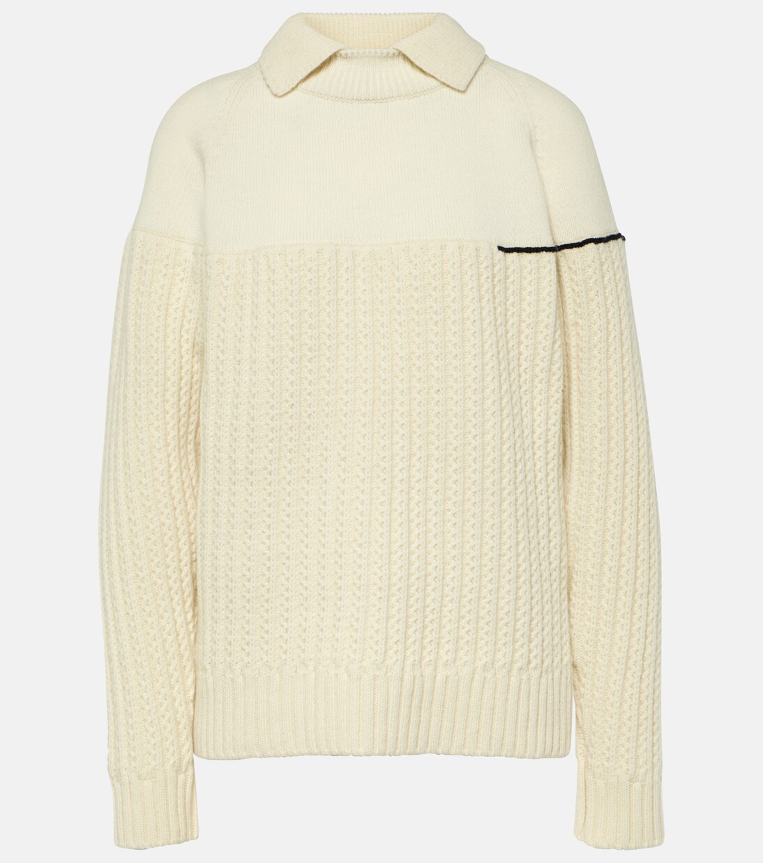 Double-collar wool sweater | Victoria Beckham