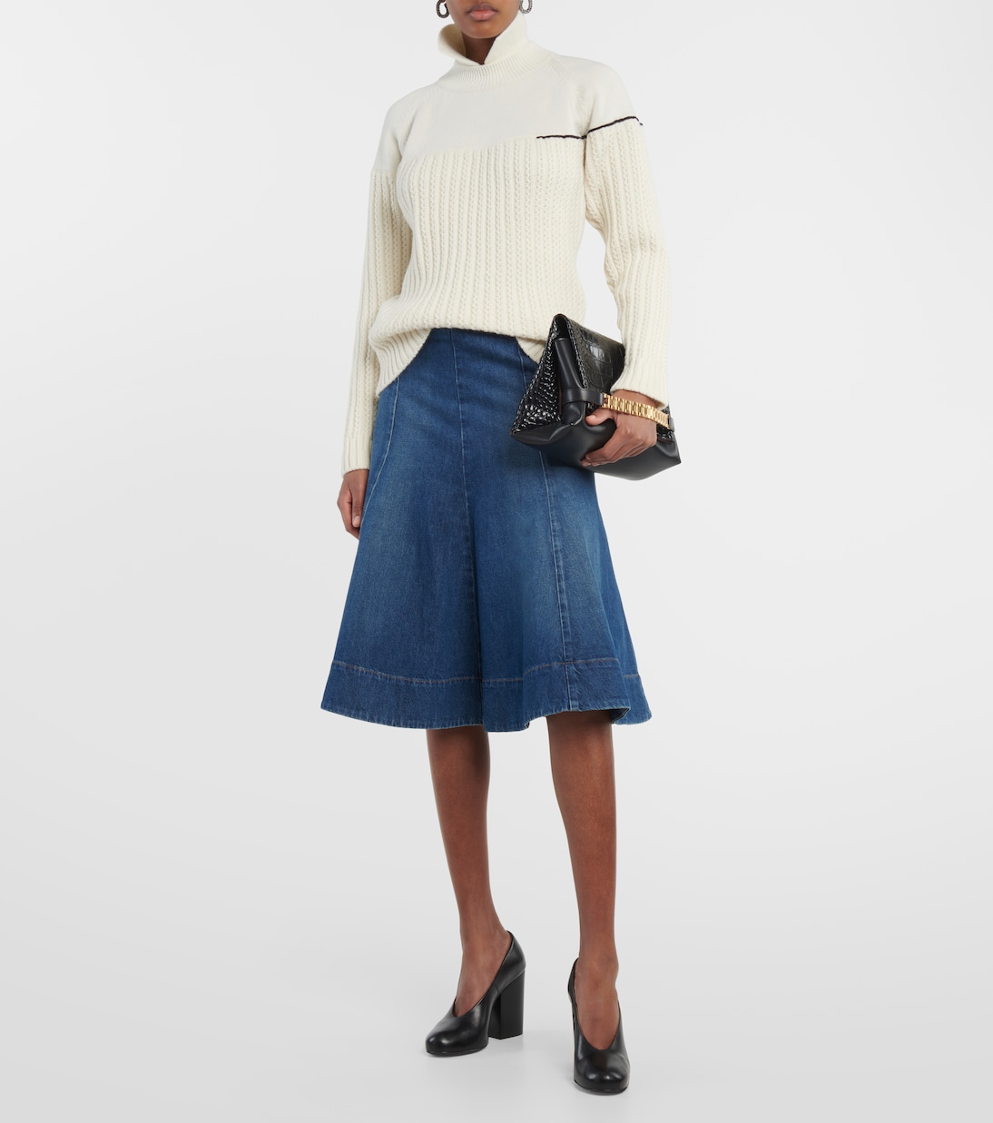 Double-collar wool sweater | Victoria Beckham