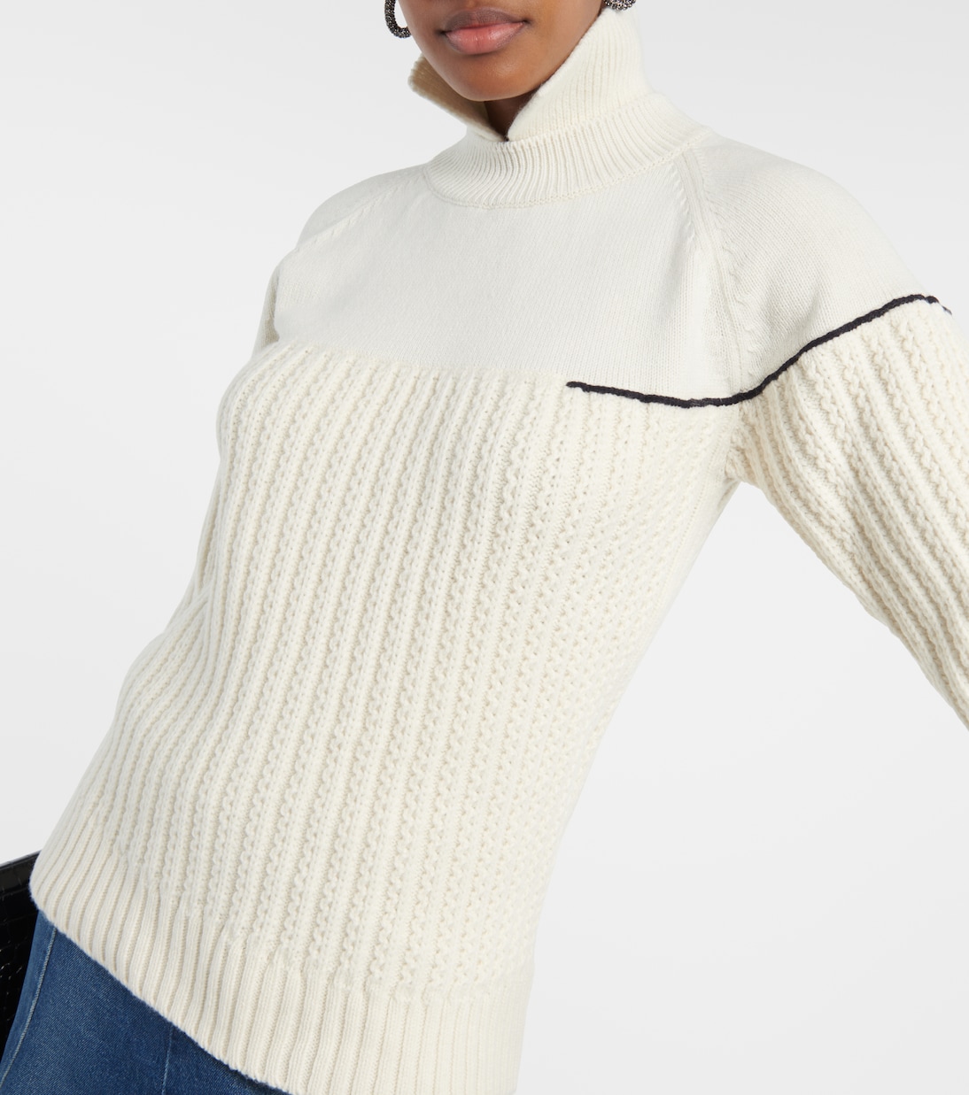 Double-collar wool sweater | Victoria Beckham