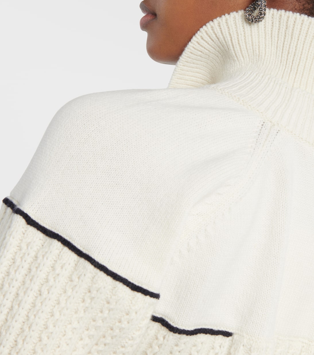 Double-collar wool sweater | Victoria Beckham