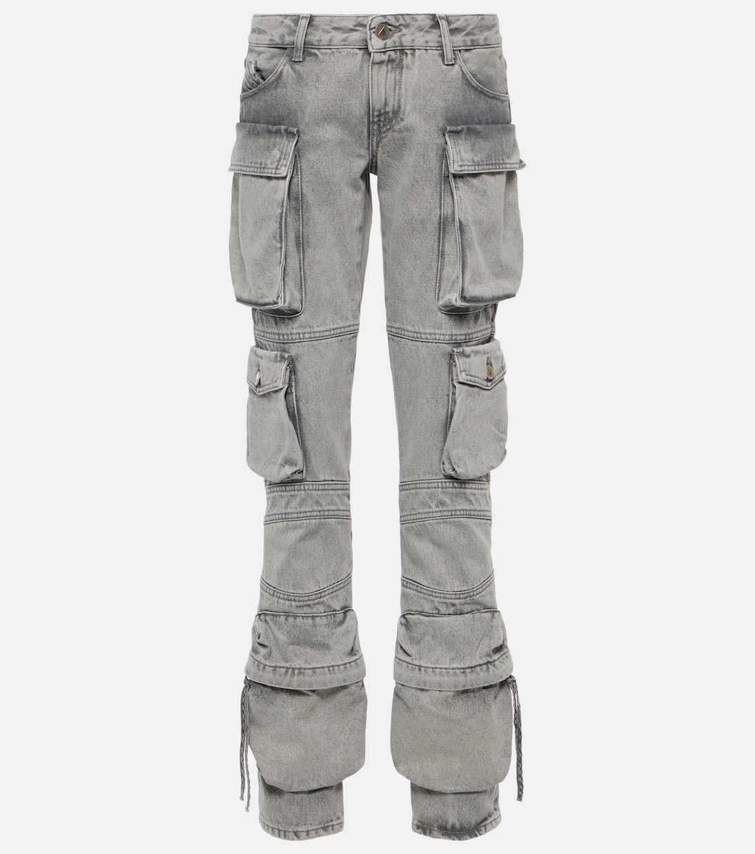 Low-Rise Straight Cargo-Jeans | The Attico