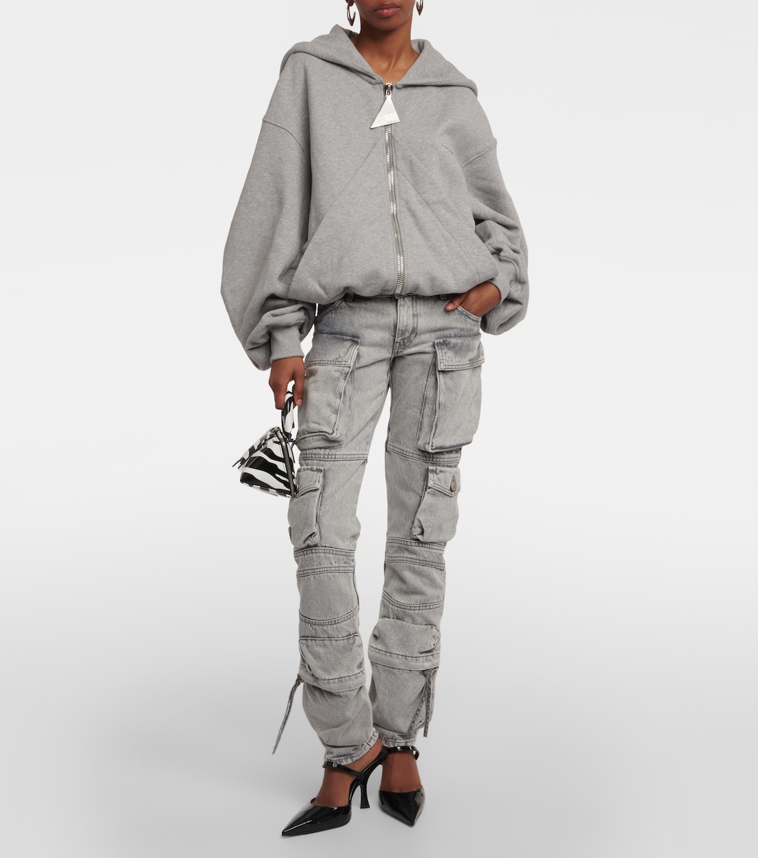 Low-Rise Straight Cargo-Jeans | The Attico
