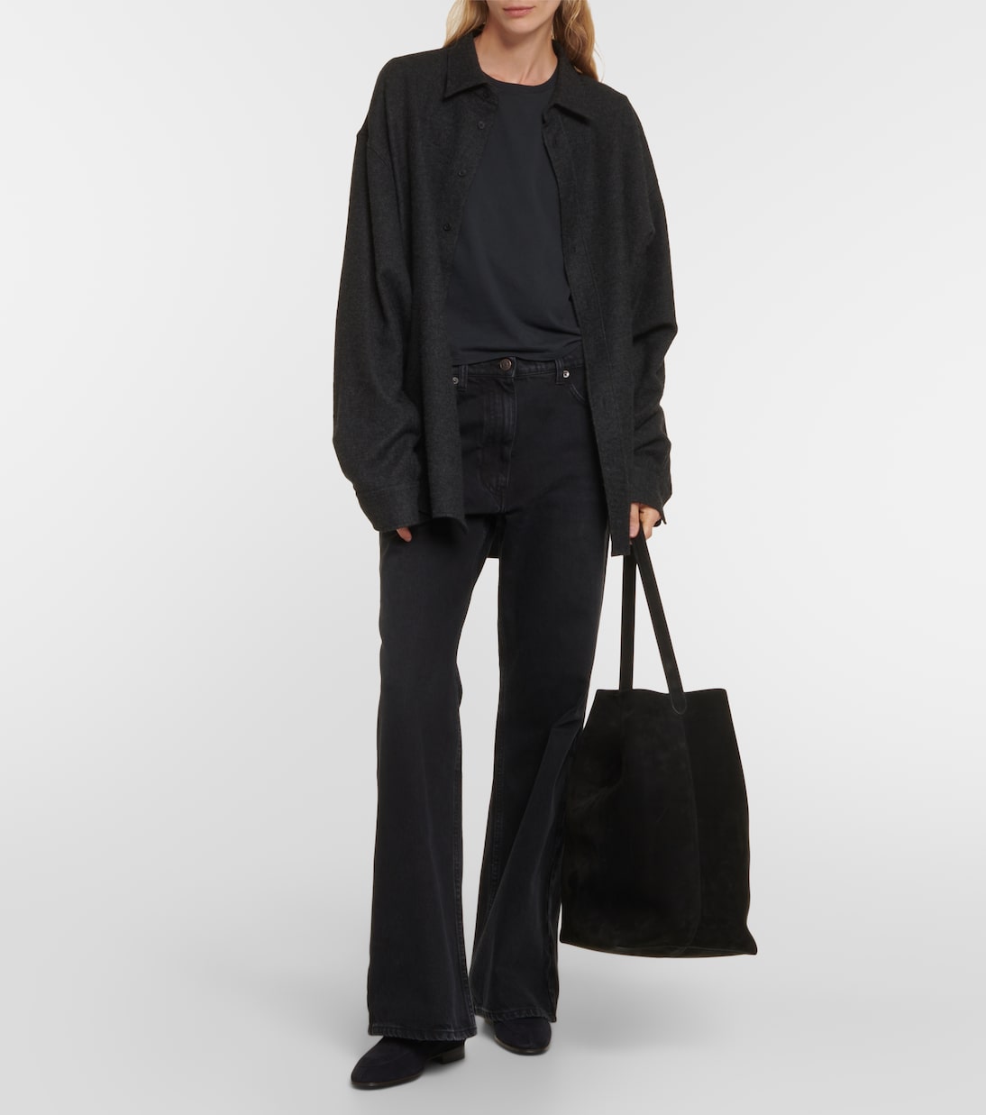 Mocassini Sophie in suede | The Row