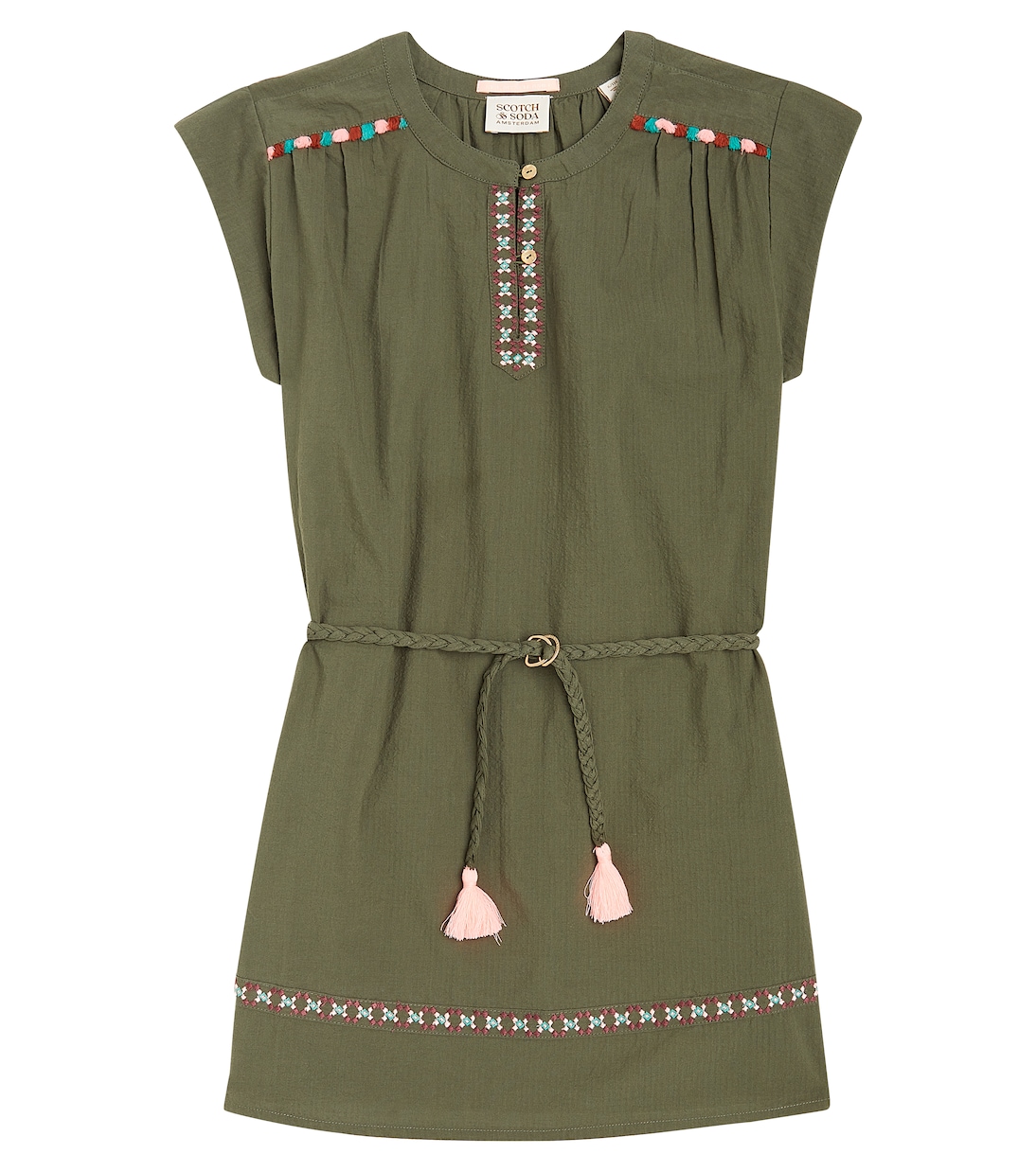 Robe Neon Pop brodée en coton | Scotch & Soda Kids