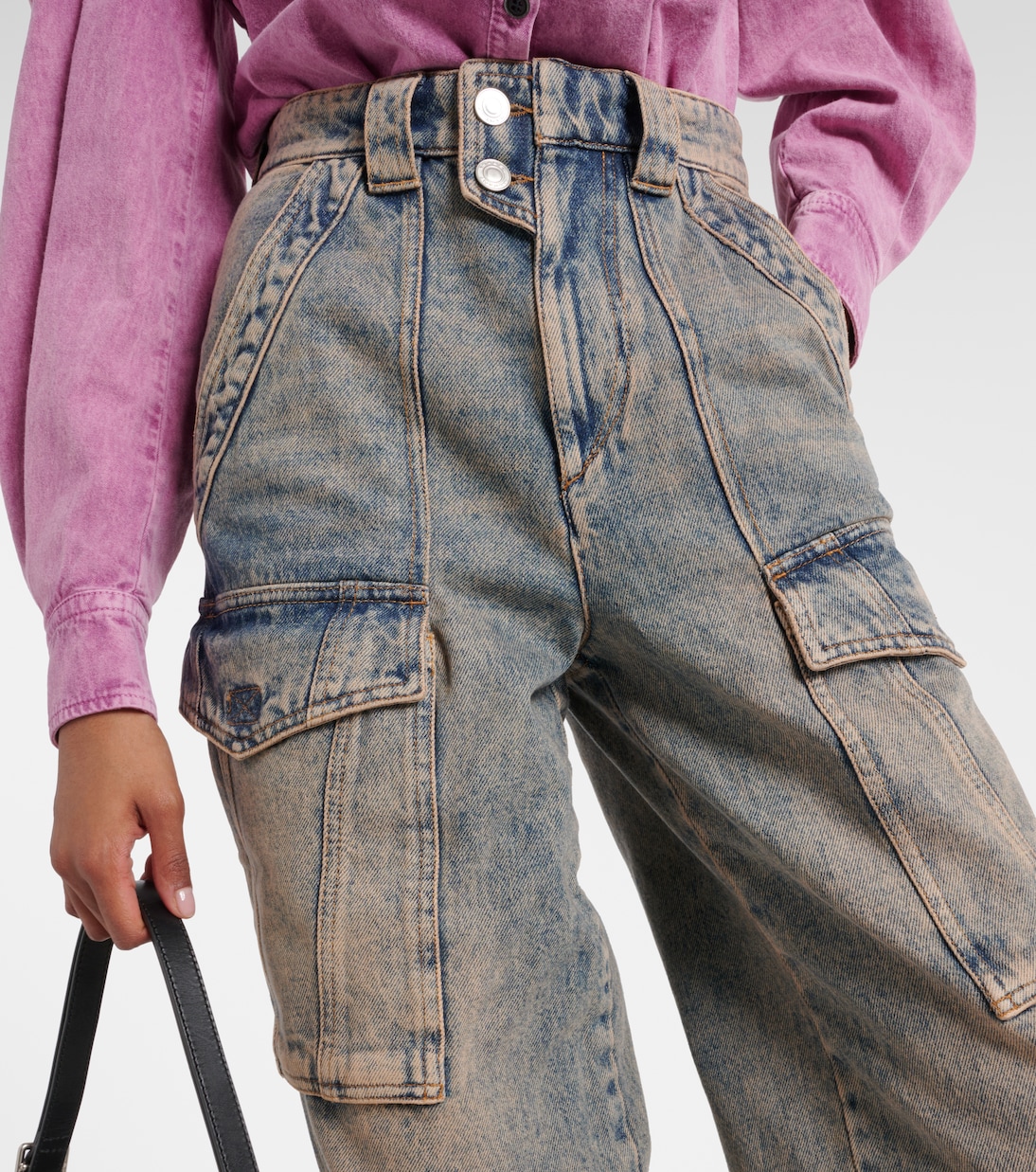 Jeans cargo Heilani a vita alta | Marant Etoile
