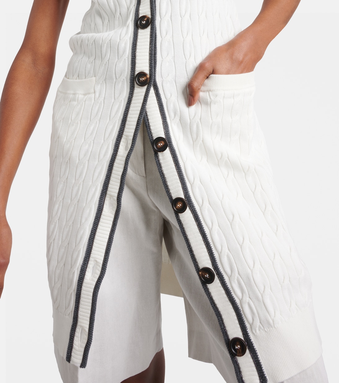 Cardigan in cotone | Brunello Cucinelli