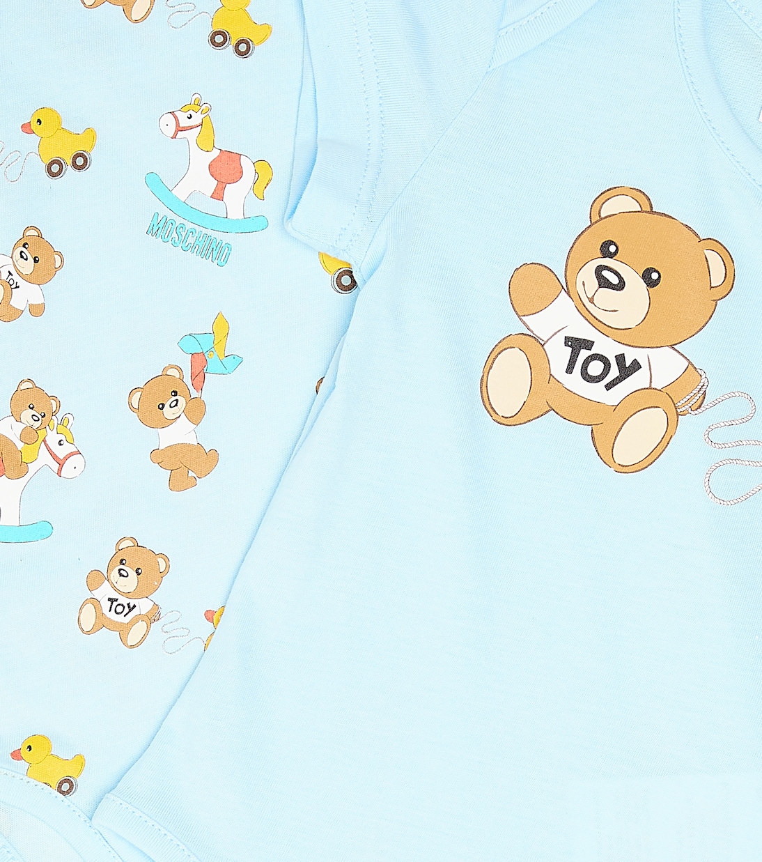 Bébé – Set de 2 bodys imprimés en coton | Moschino Kids