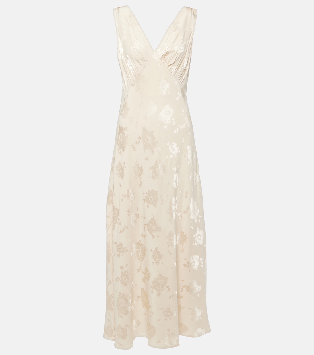 Robe midi de mariée Sandrine à fleurs | Rixo