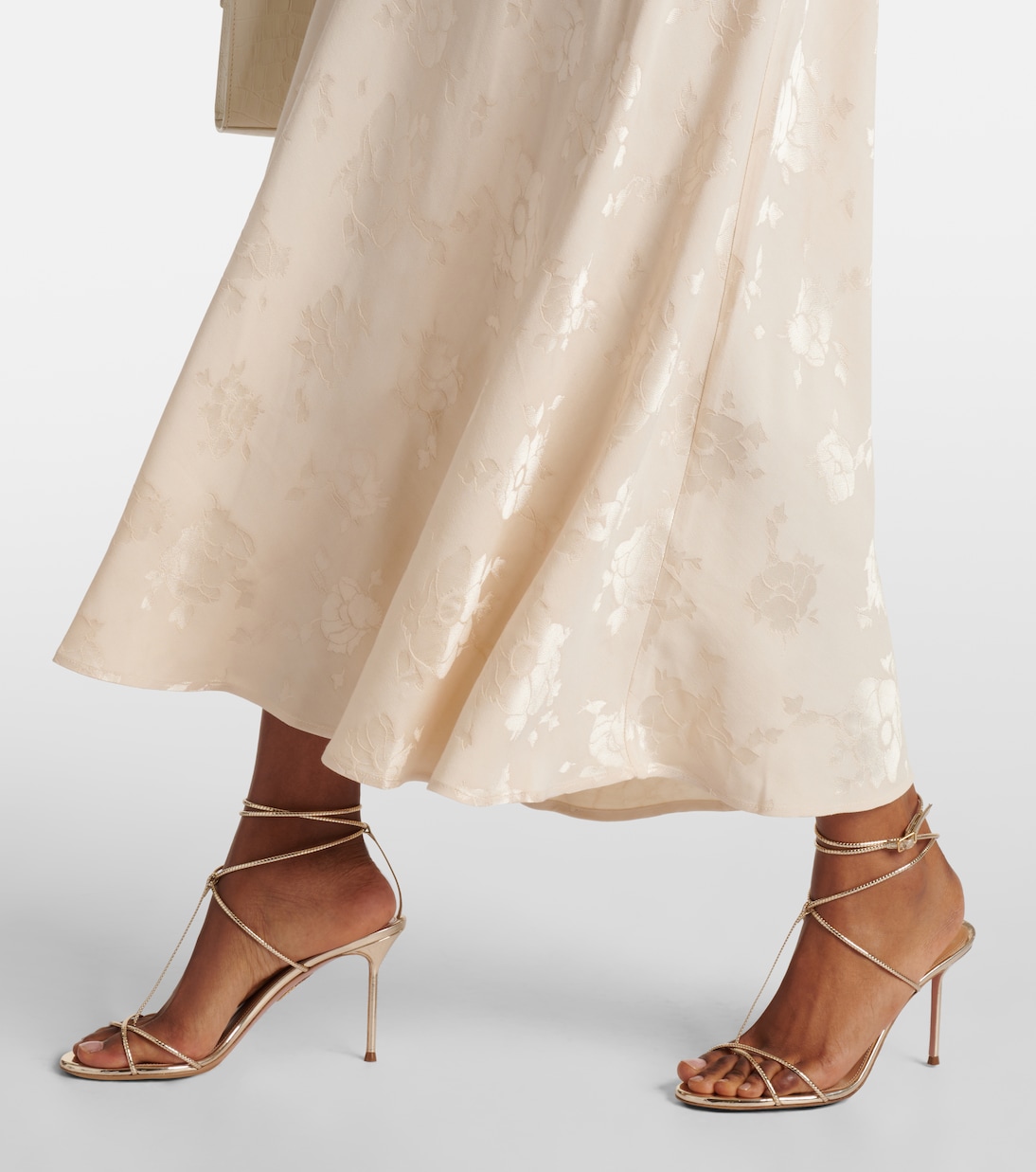 Robe midi de mariée Sandrine à fleurs | Rixo