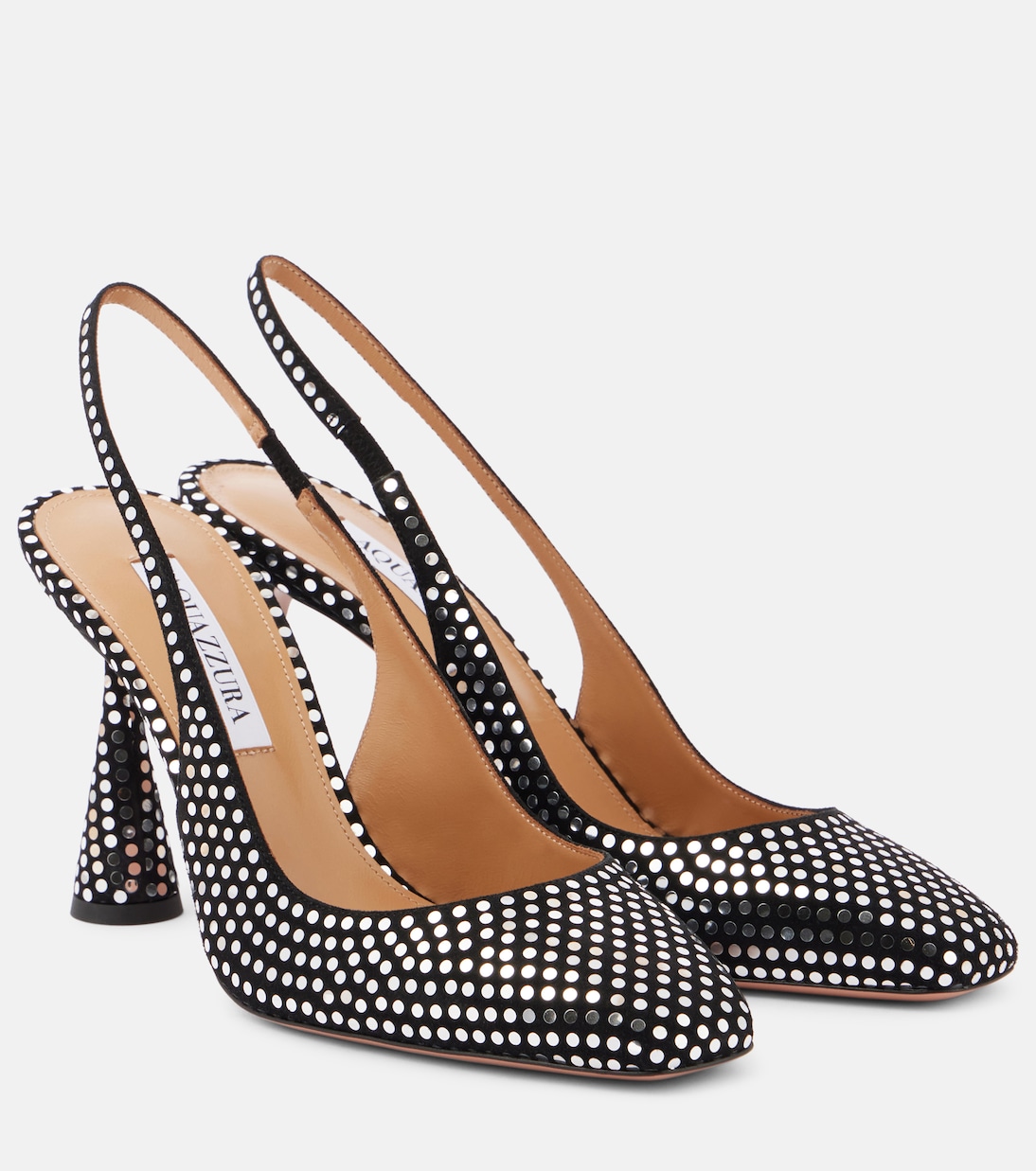 Escarpins Amore en cuir à cristaux | Aquazzura