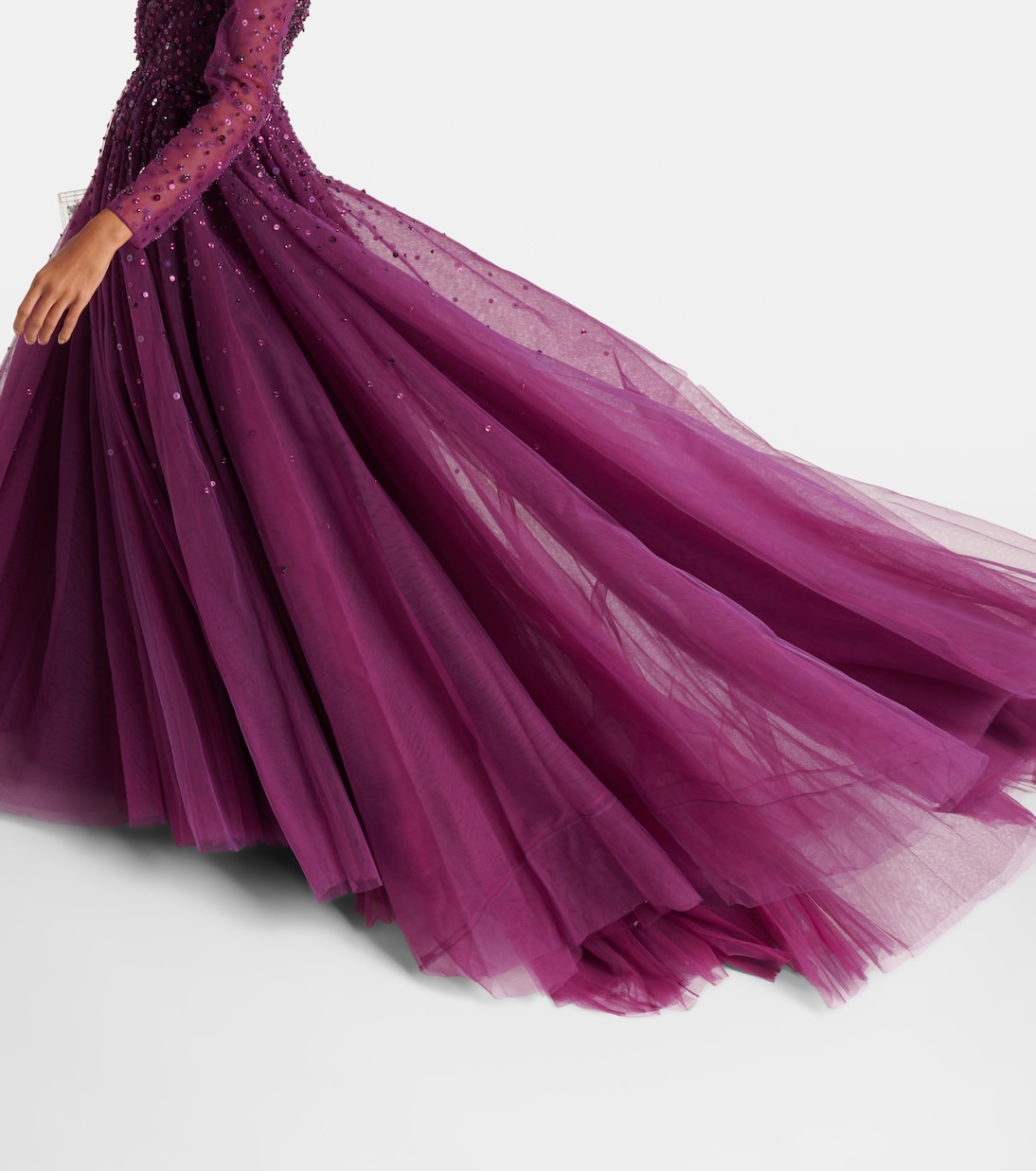 Robe longue Constantine en tulle | Jenny Packham