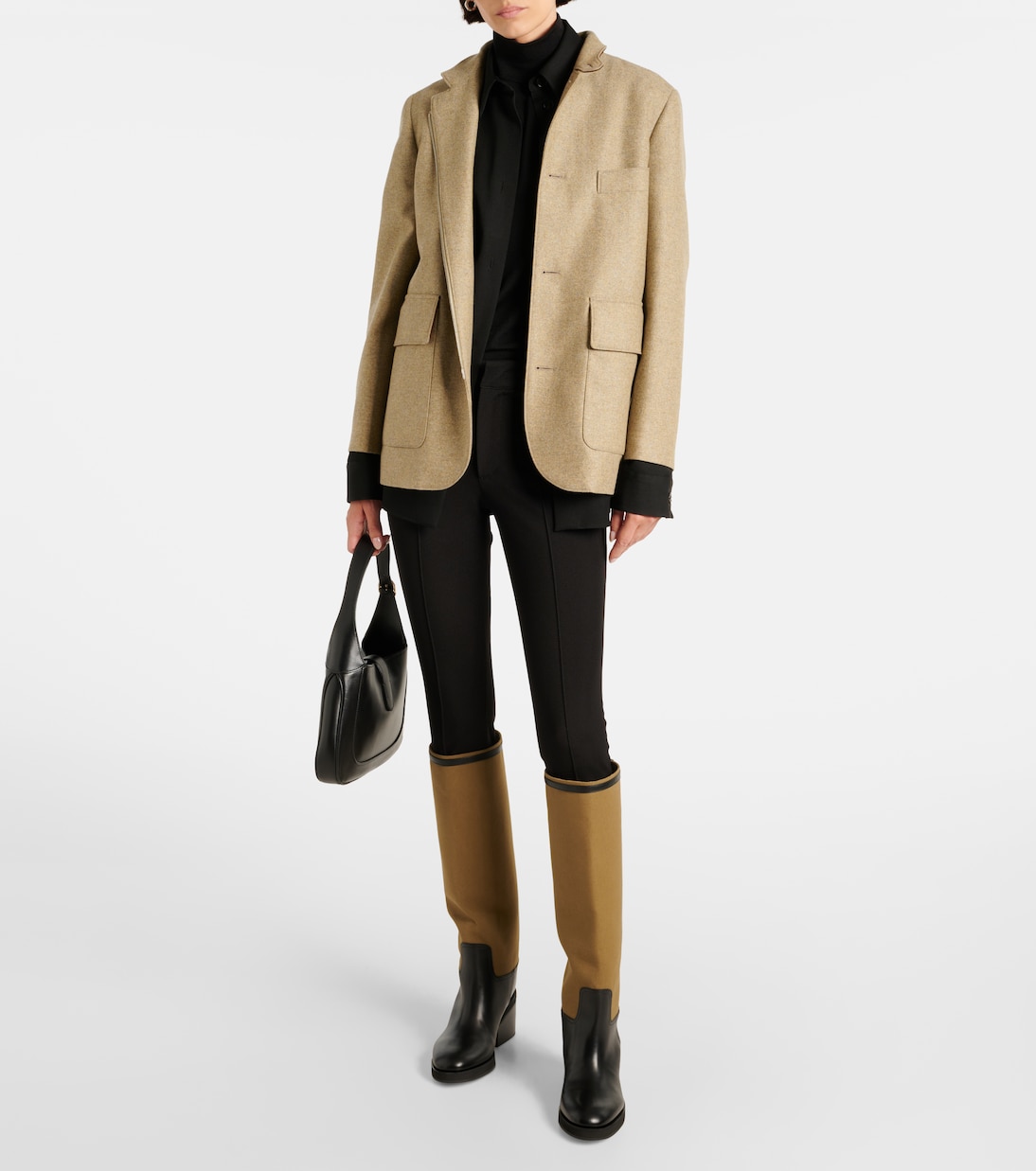 Stiefel Yasmin aus Leder und Canvas | Jimmy Choo