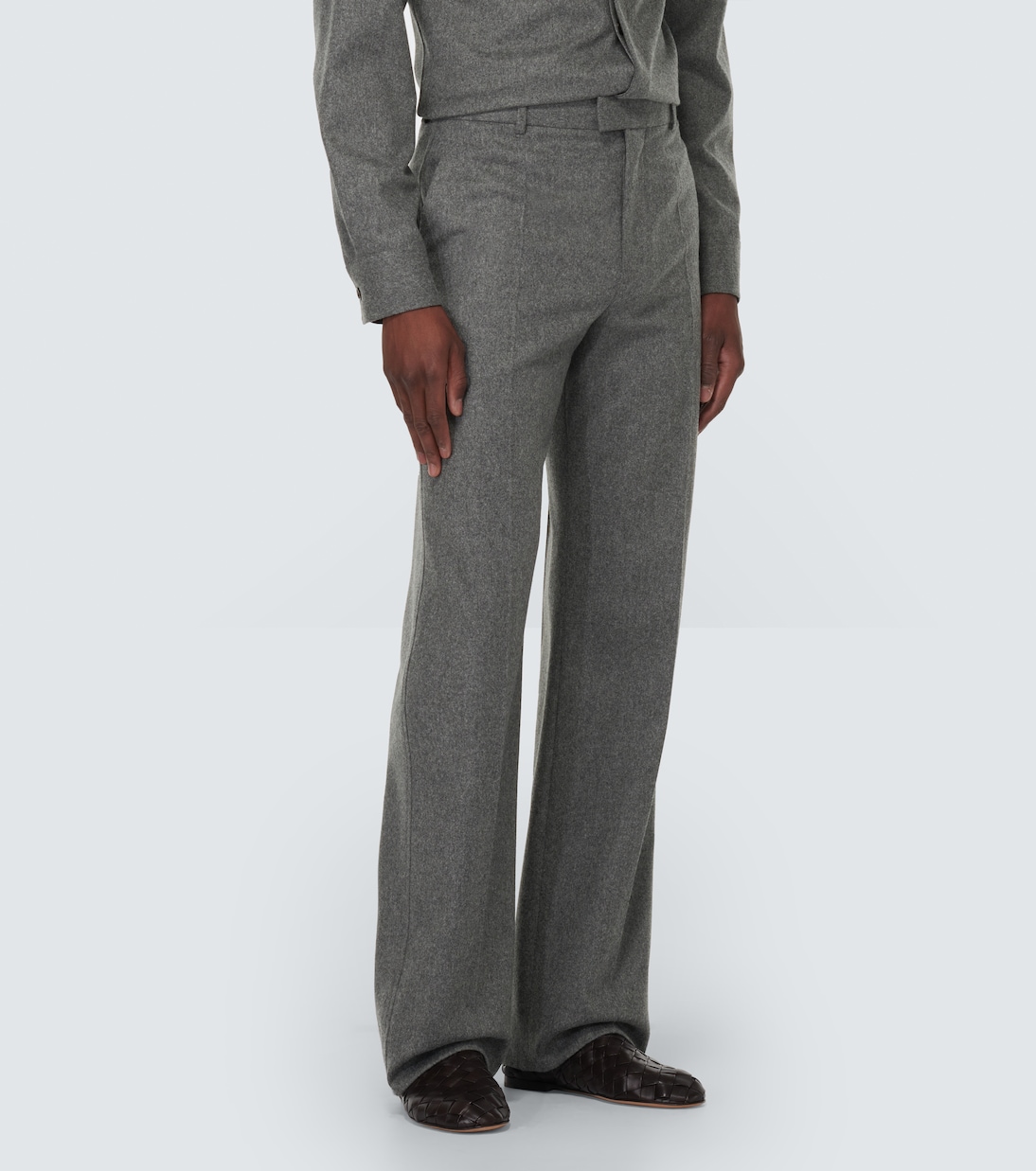 Gerade Hose aus Wollflanell | Bottega Veneta
