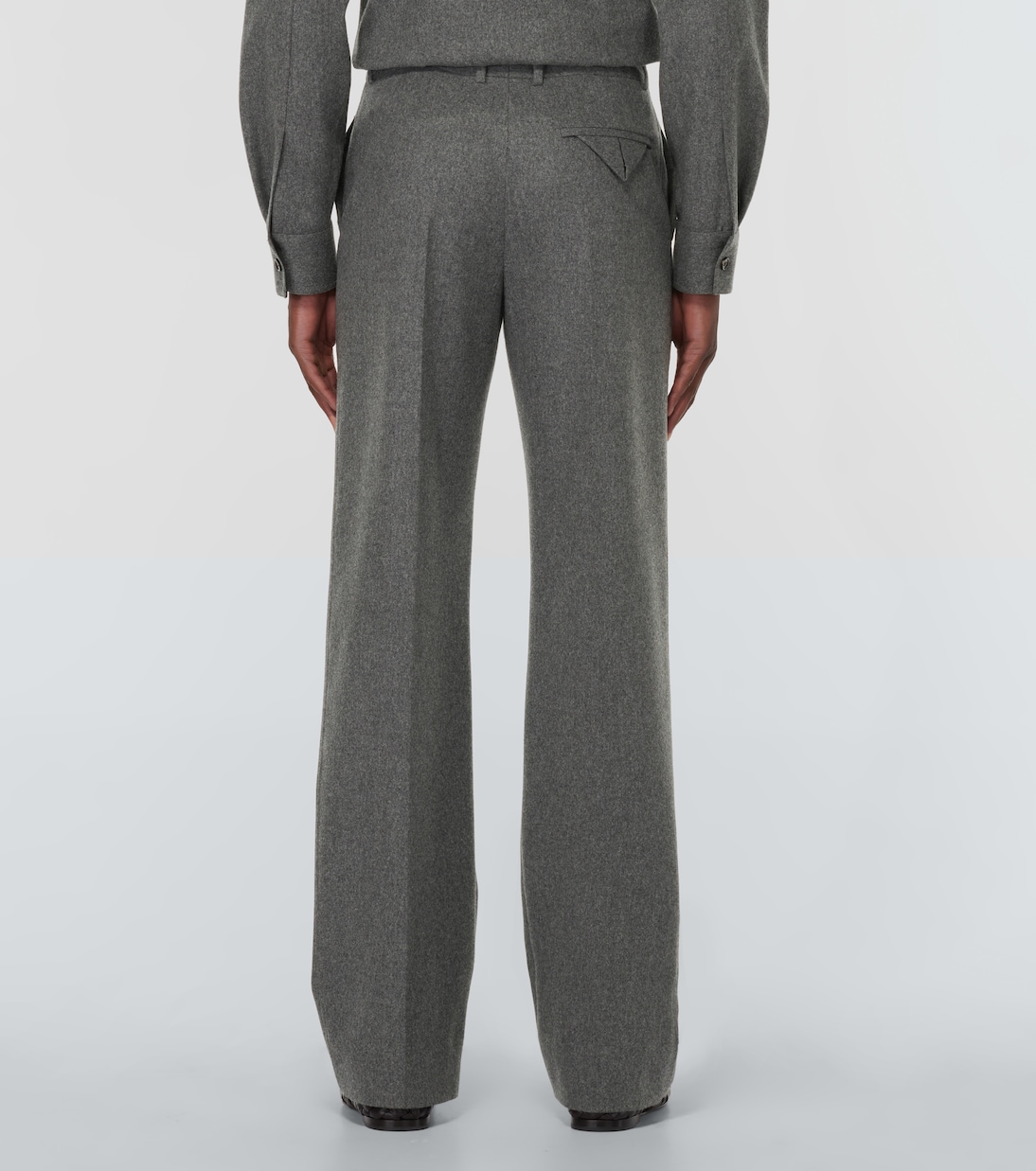 Gerade Hose aus Wollflanell | Bottega Veneta