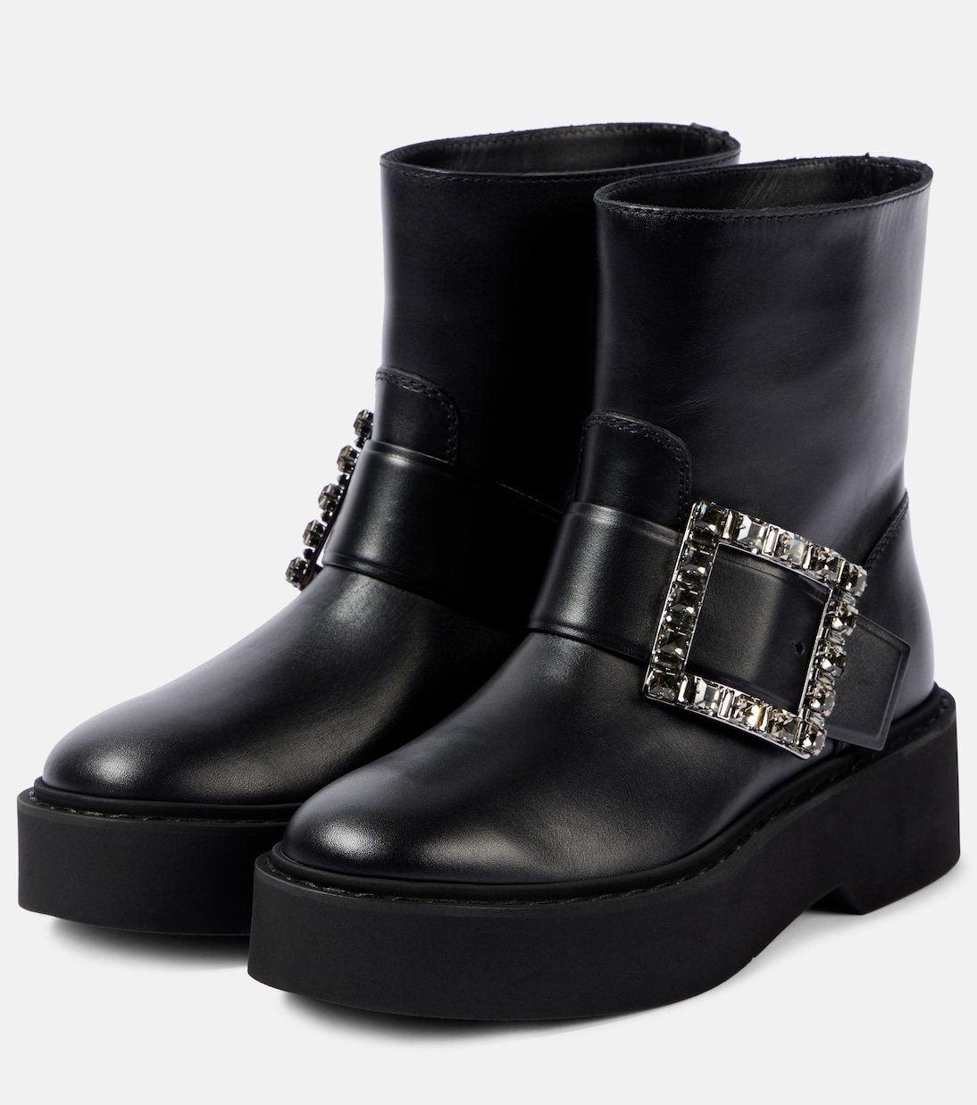Viv' Rangers leather combat boots | Roger Vivier