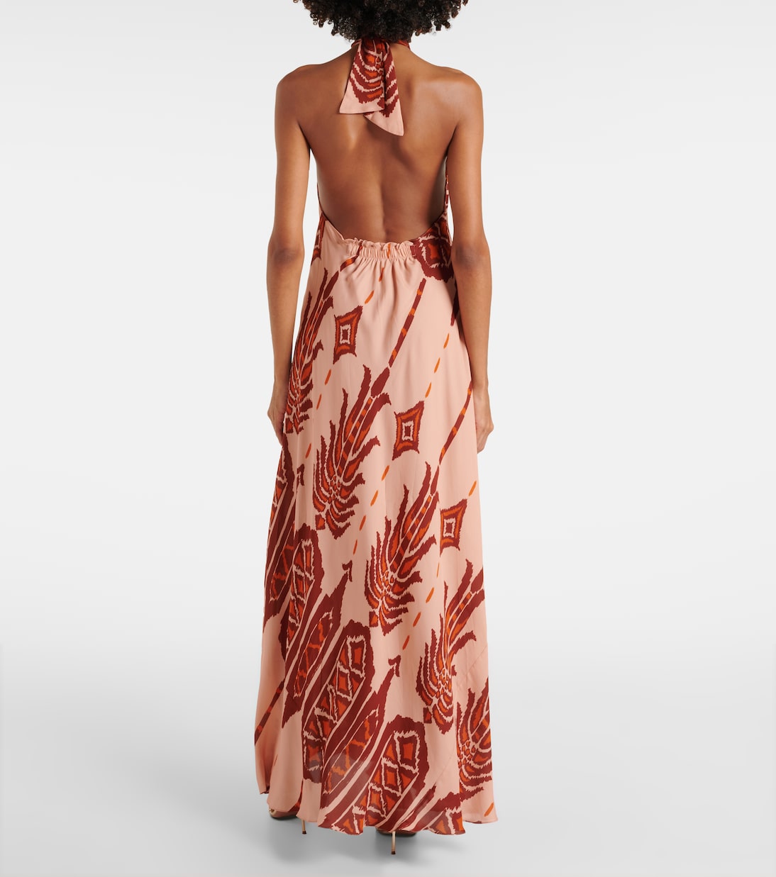 Bedruckte Robe aus Seide | Johanna Ortiz