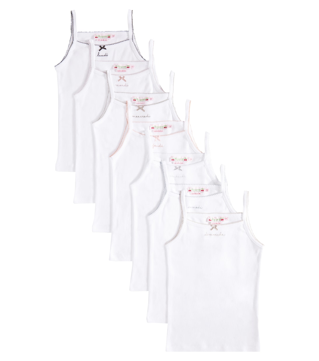 Set di 7 top in jersey di cotone | Bonpoint