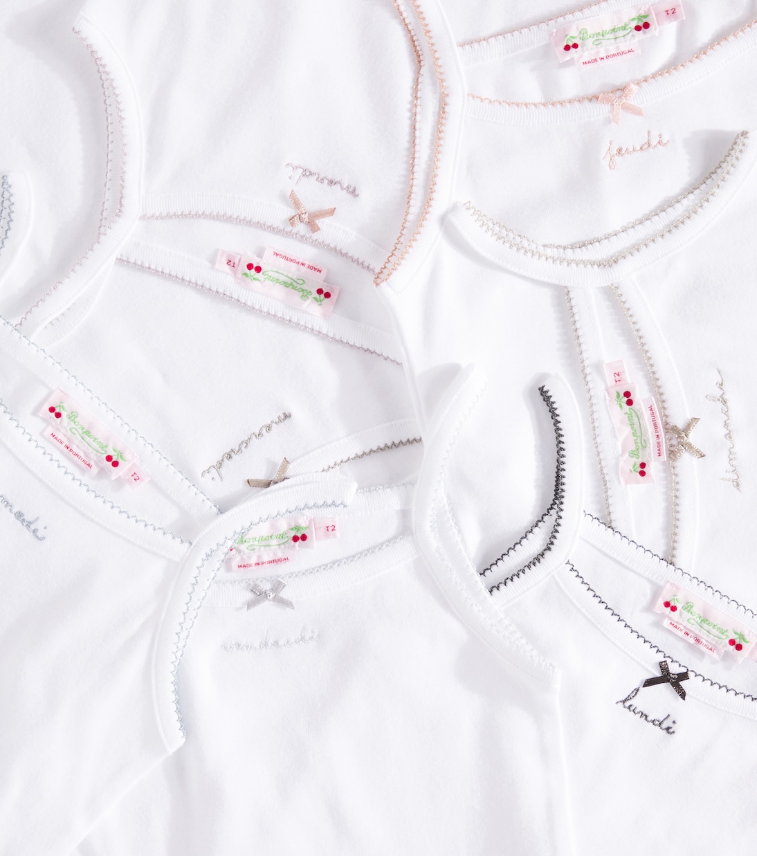 Set di 7 top in jersey di cotone | Bonpoint