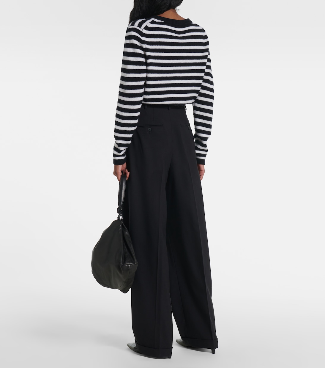 High-rise wool-blend straight pants | Polo Ralph Lauren
