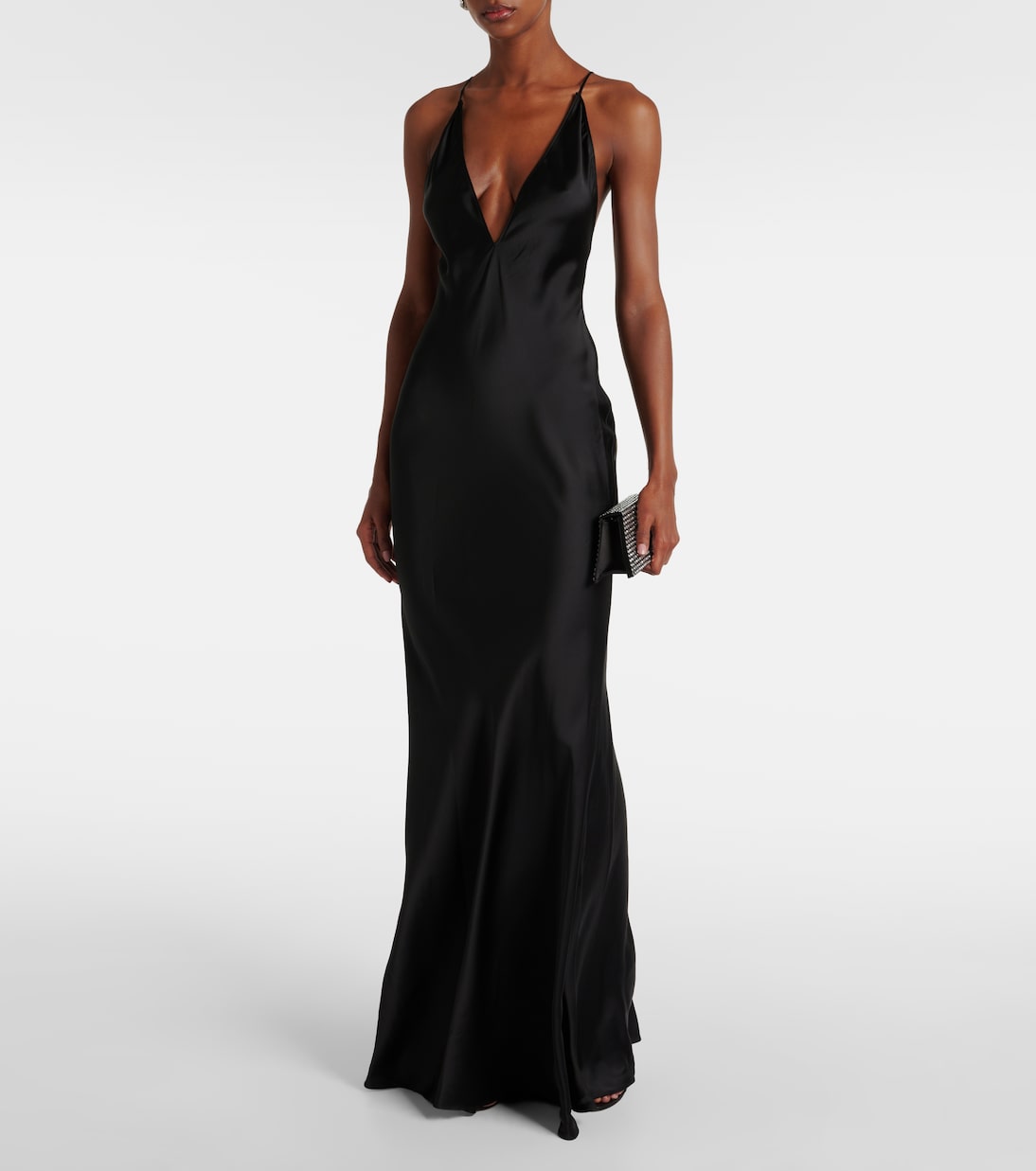 Open-back satin gown | The New Arrivals Ilkyaz Ozel