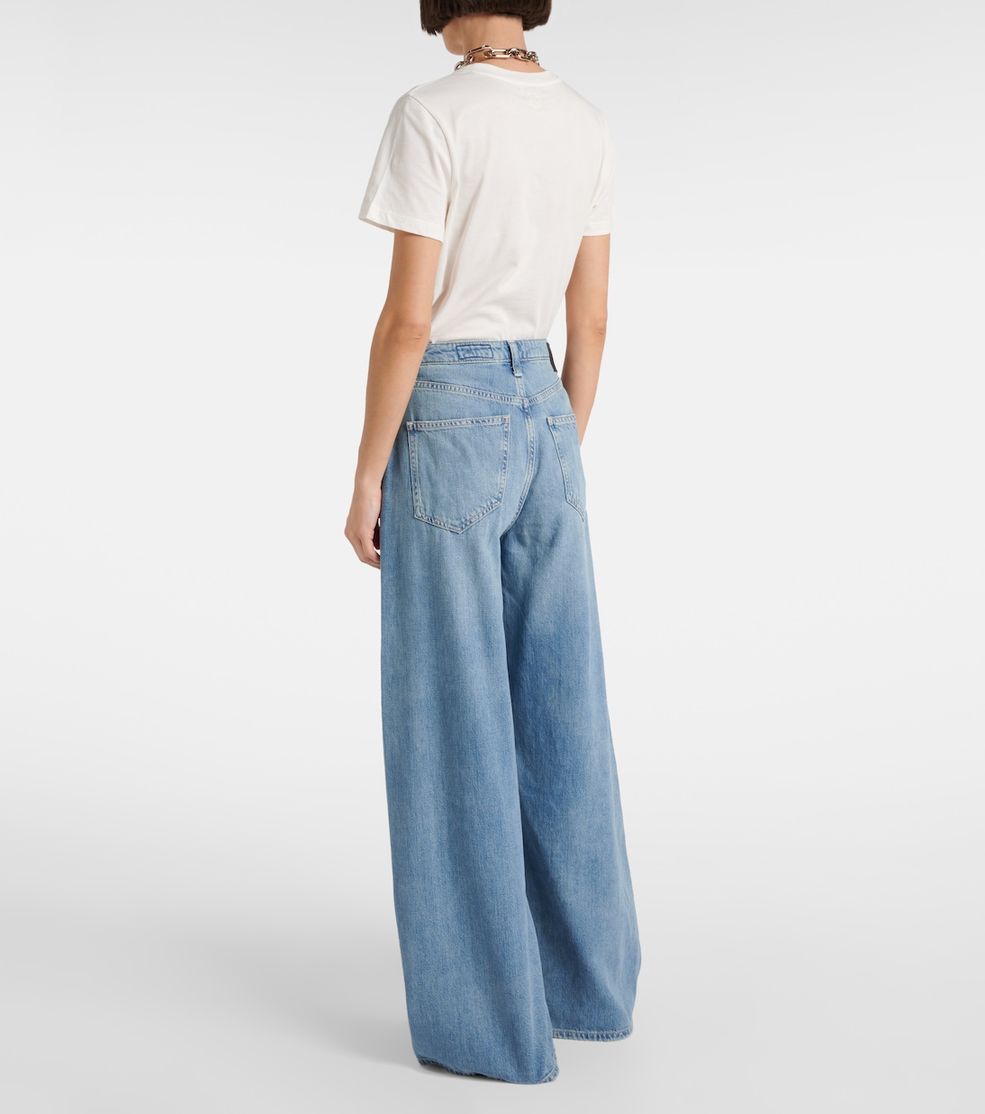 Jeans Helsinki a gamba larga e vita alta | AG Jeans
