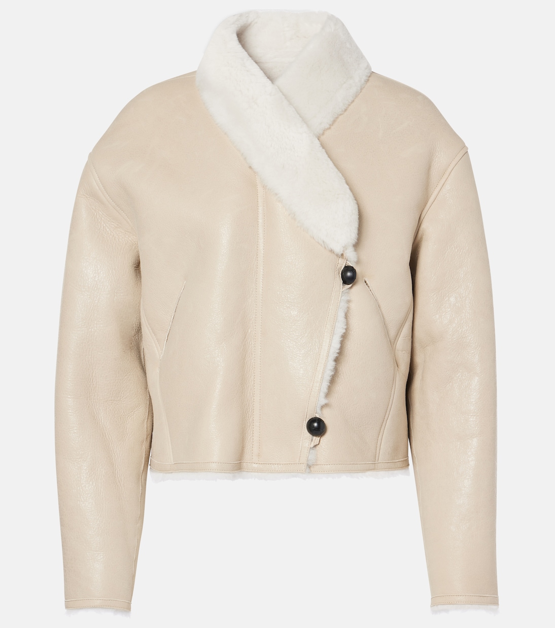 Chaqueta Eriana de piel con borrego | Isabel Marant