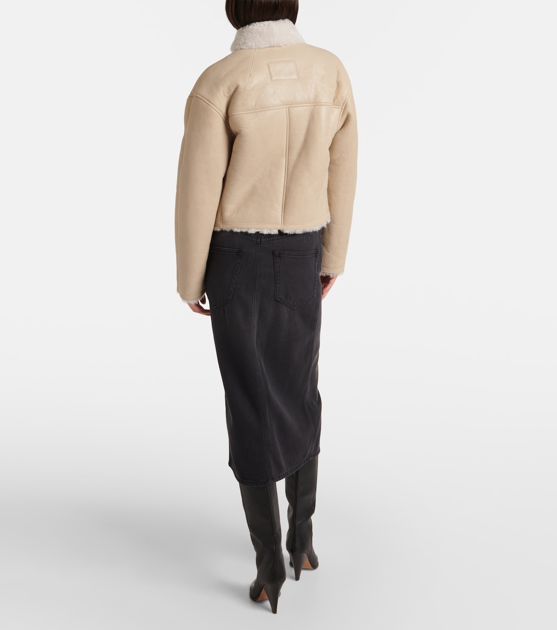 Chaqueta Eriana de piel con borrego | Isabel Marant