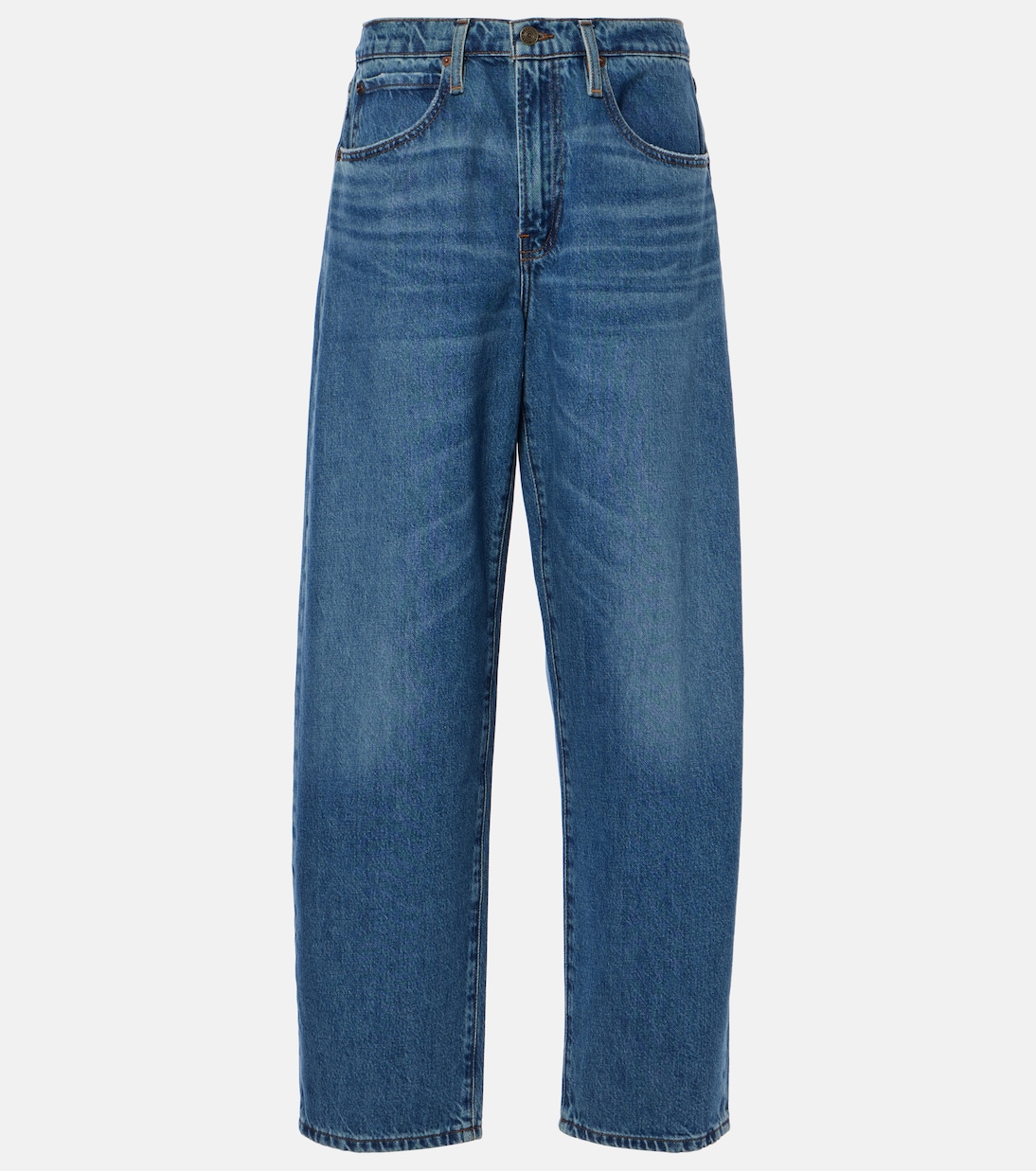 Mid-Rise Barrel Jeans | Frame