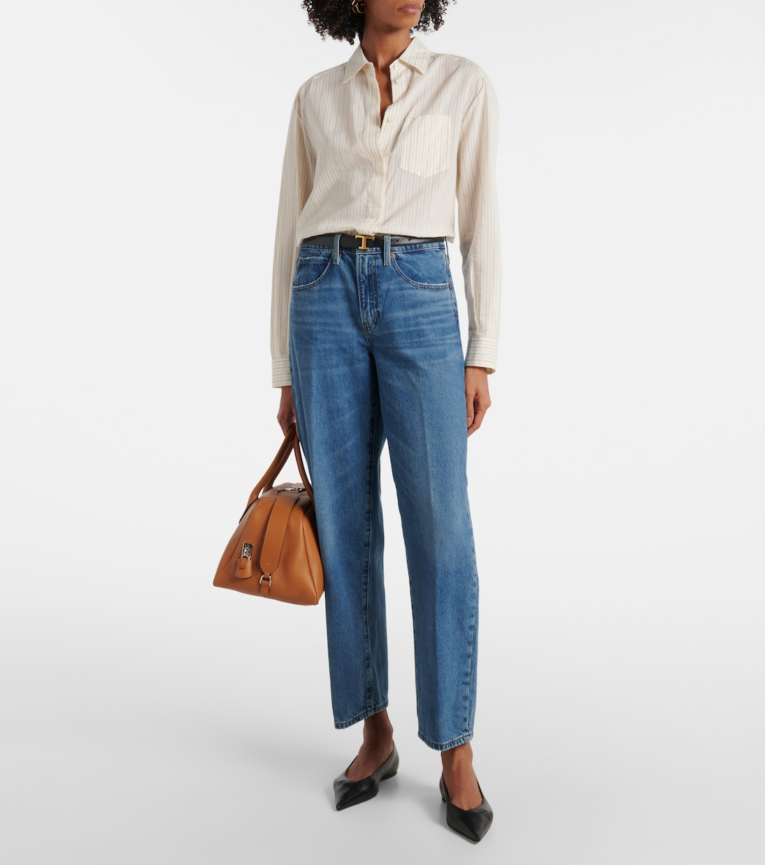 Mid-Rise Barrel Jeans | Frame