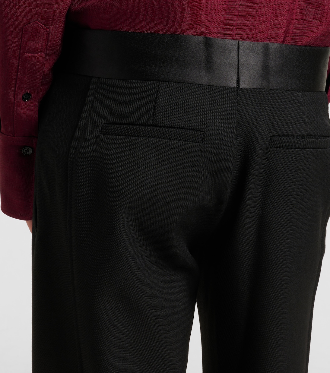 Side Panel wool-blend wide-leg pants | Victoria Beckham
