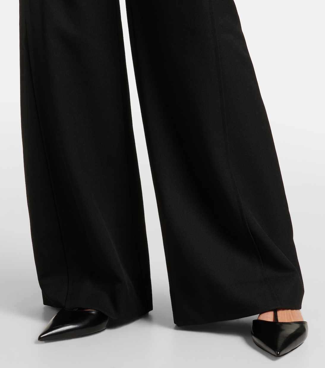 Side Panel wool-blend wide-leg pants | Victoria Beckham