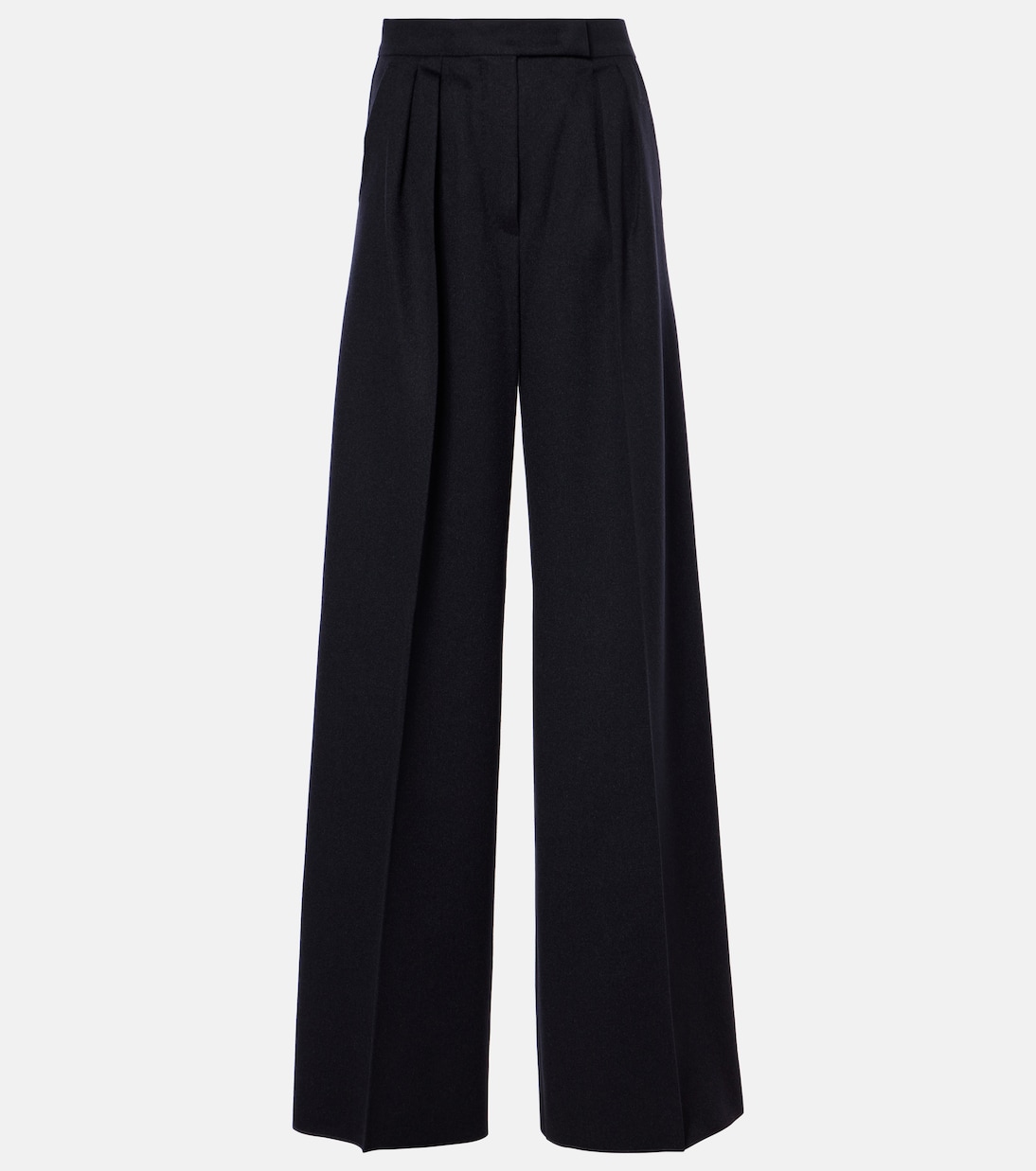 Weite High-Rise-Hose Fagus aus Wolle | Max Mara