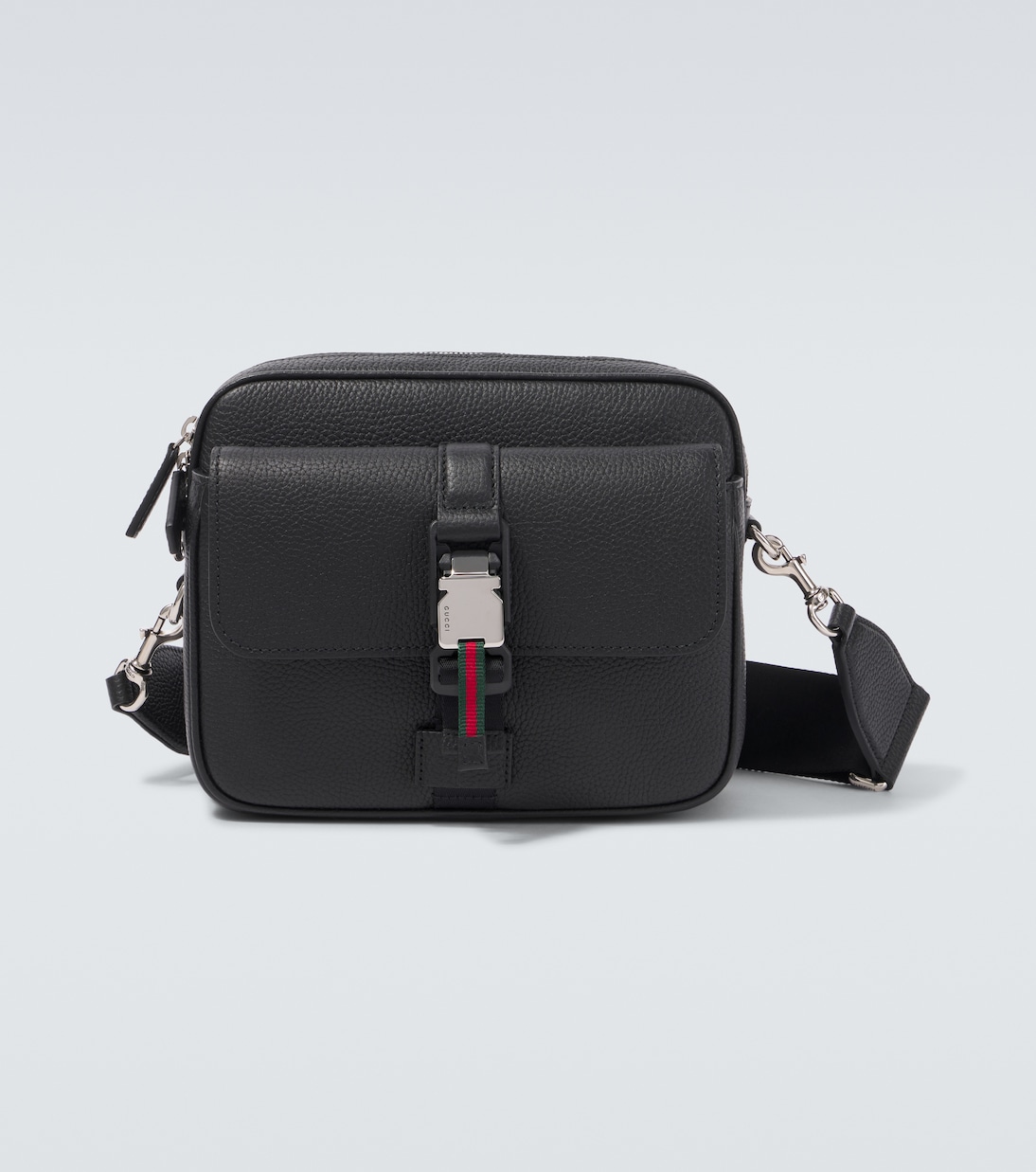 Messenger Bag Web Stripe Small aus Leder | Gucci