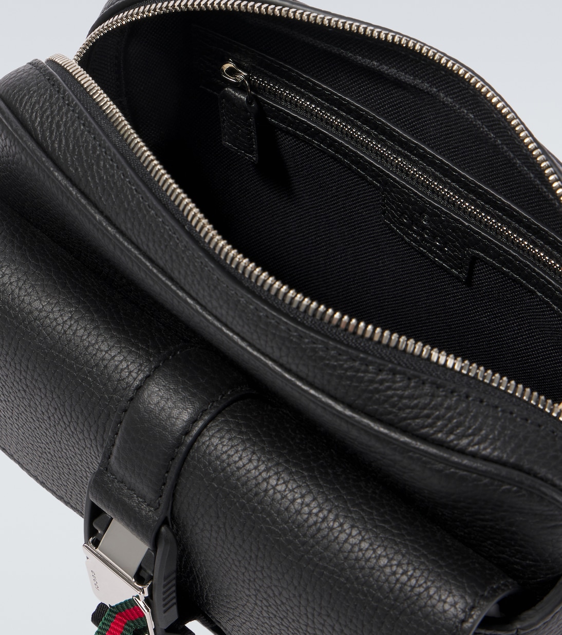 Messenger Bag Web Stripe Small aus Leder | Gucci