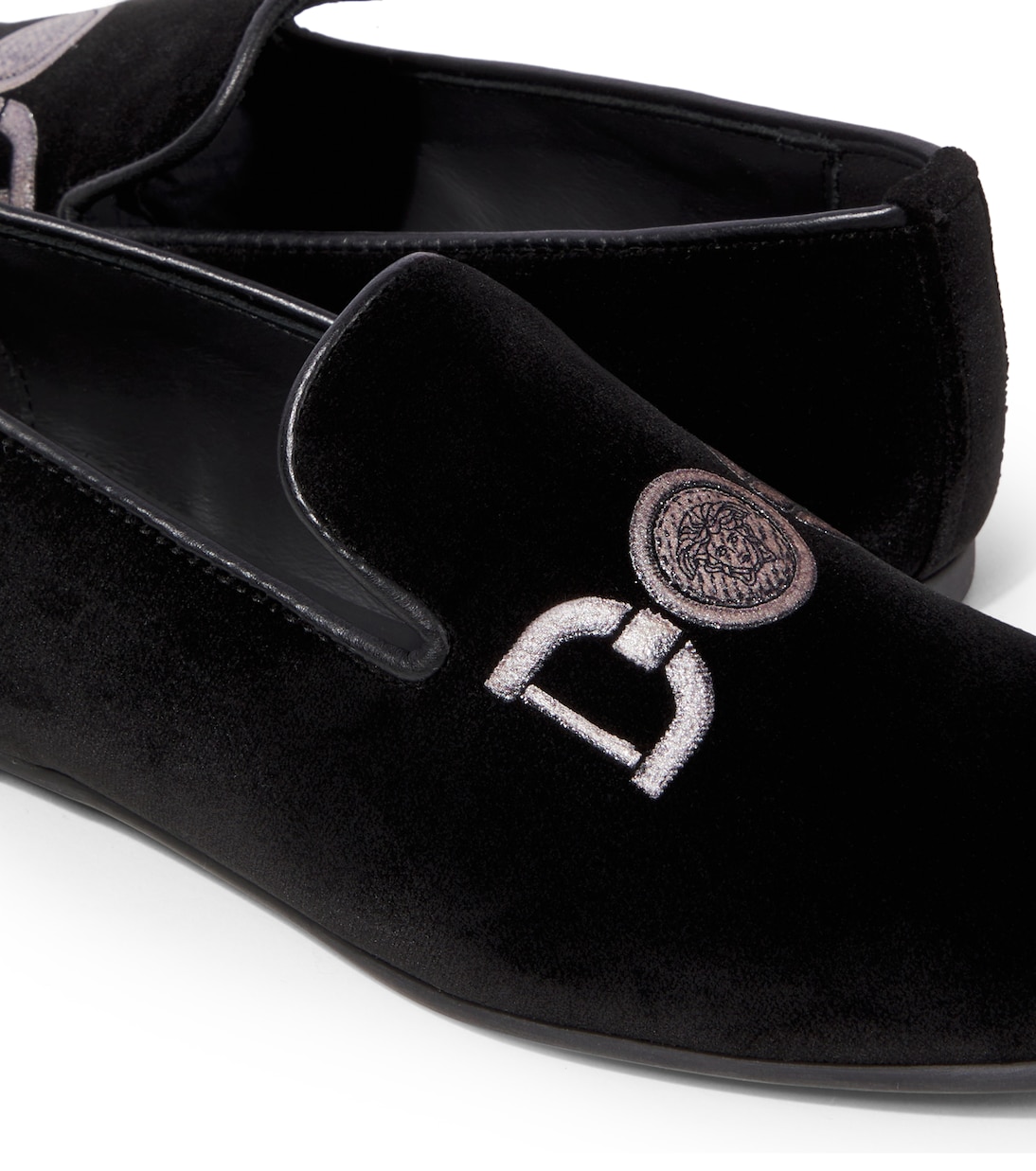 Medusa '95 embroidered velvet loafers | Versace Kids