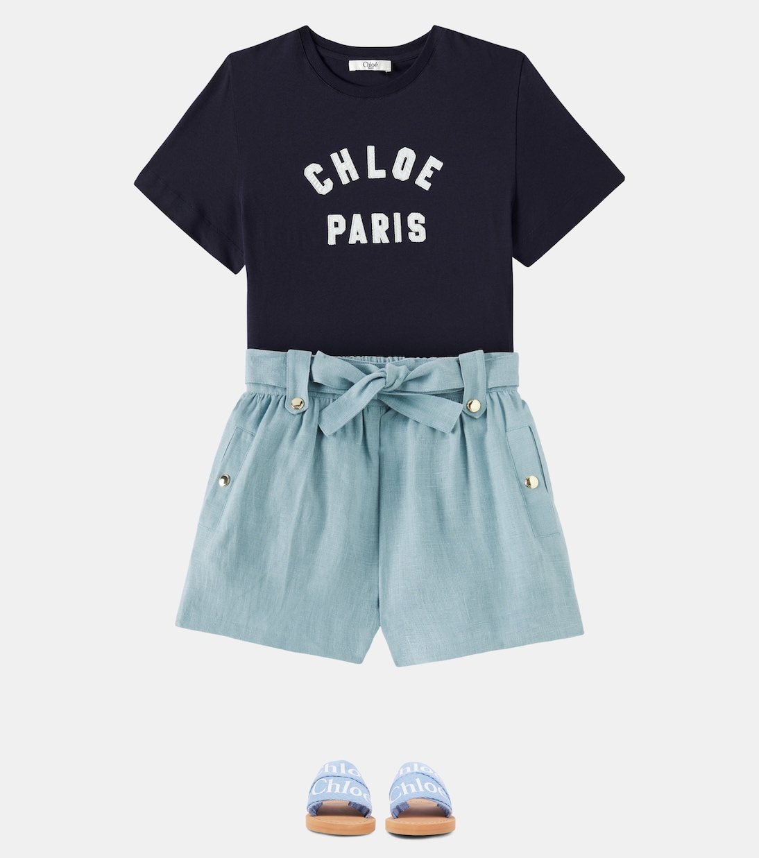 Linen shorts | Chloé Kids
