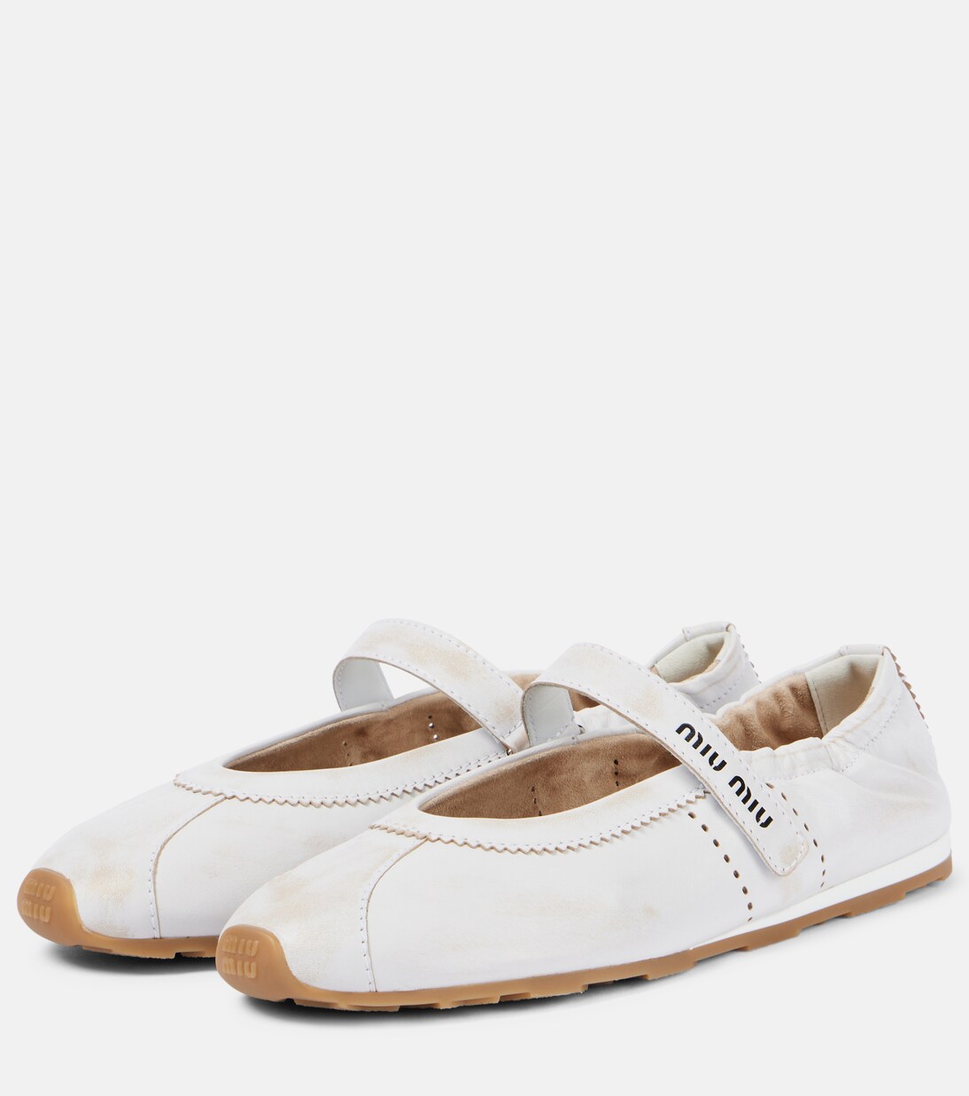 Ballerines en cuir | Miu Miu