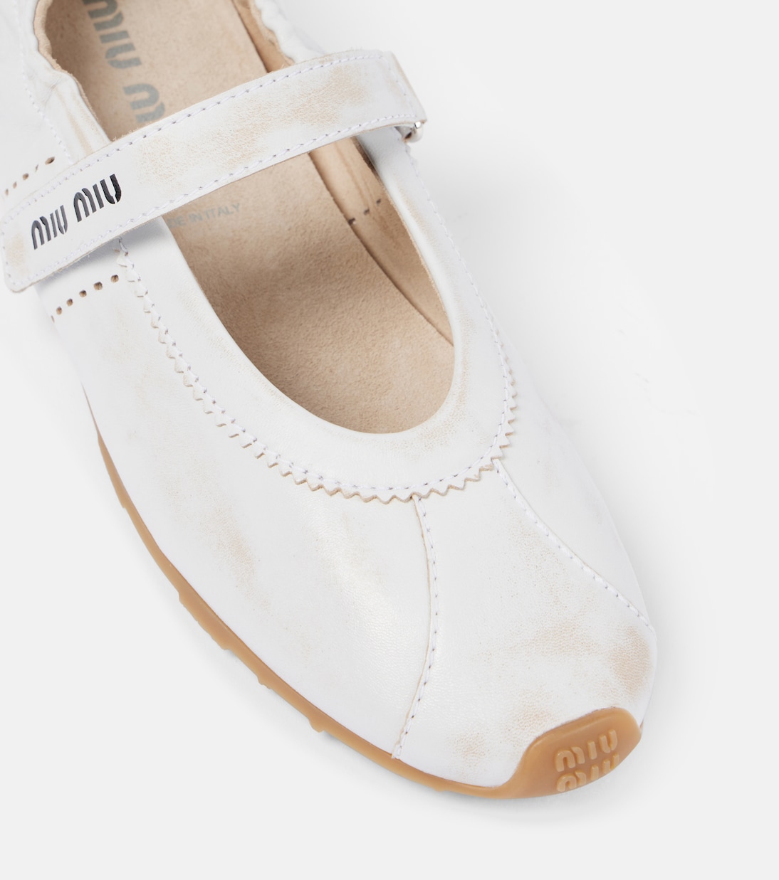 Ballerines en cuir | Miu Miu