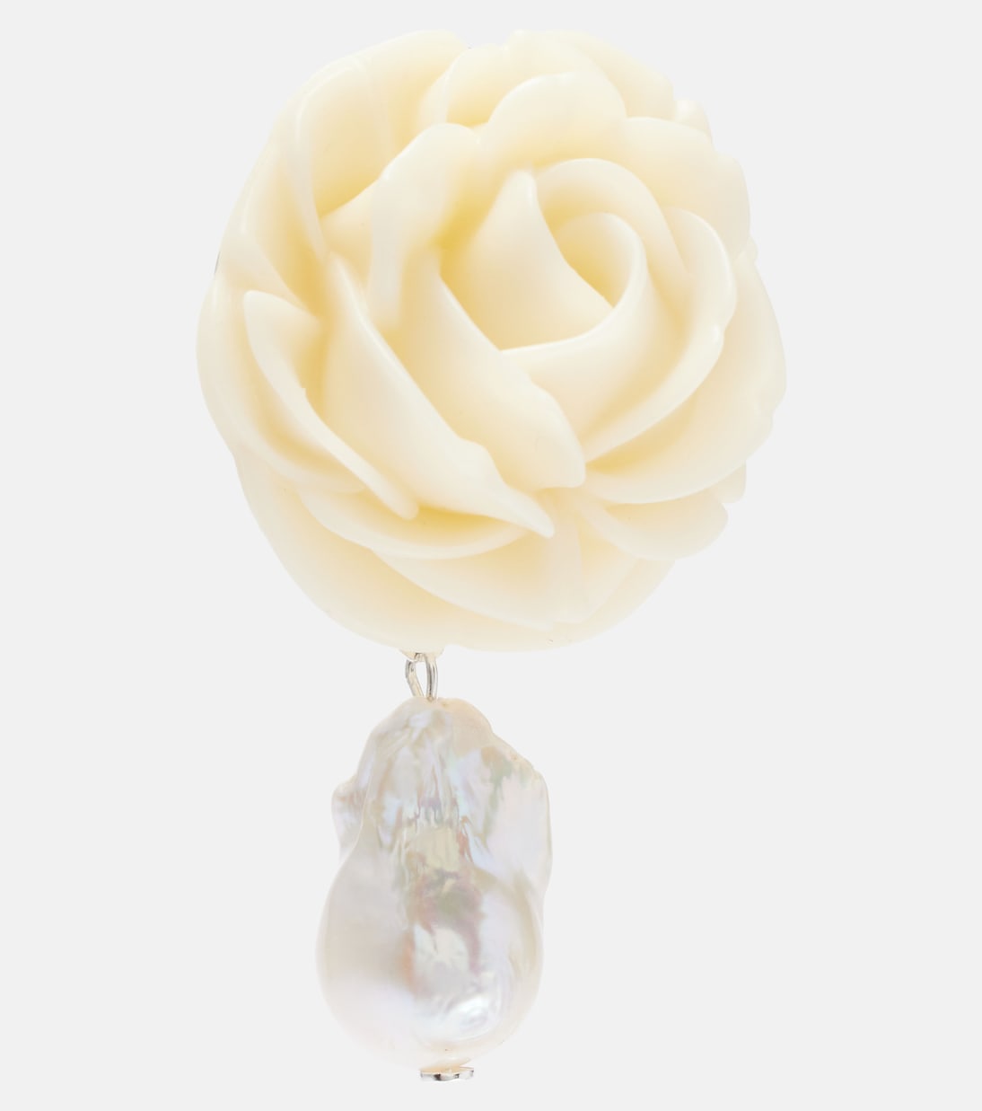 Boucles d’oreilles Rose en argent sterling et perles d’eau douce | Magda Butrym