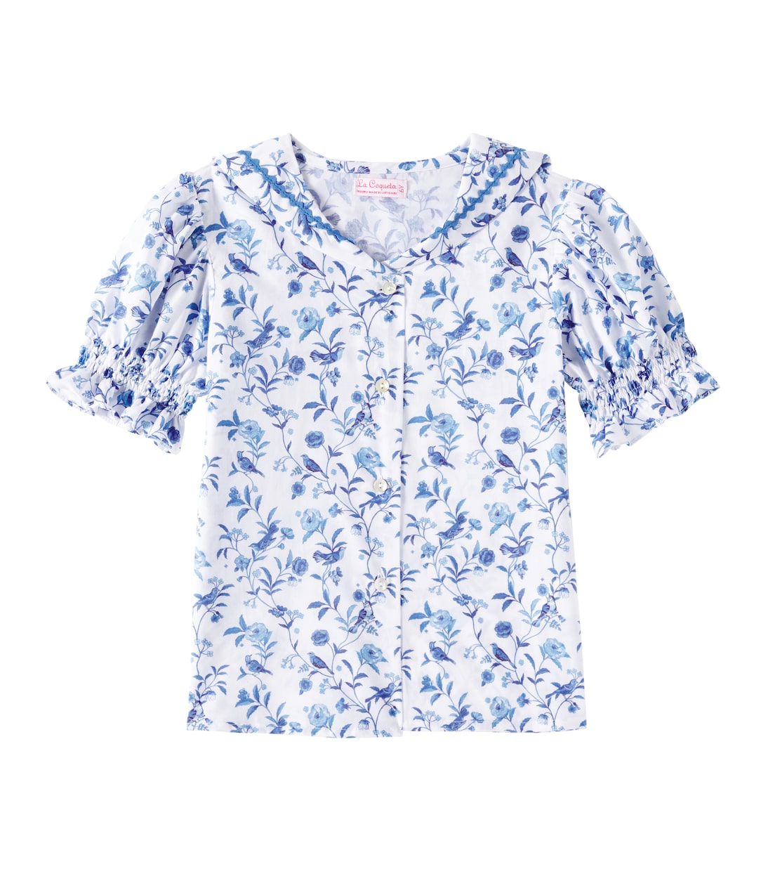 Blusa Georgina de algodón floral | La Coqueta