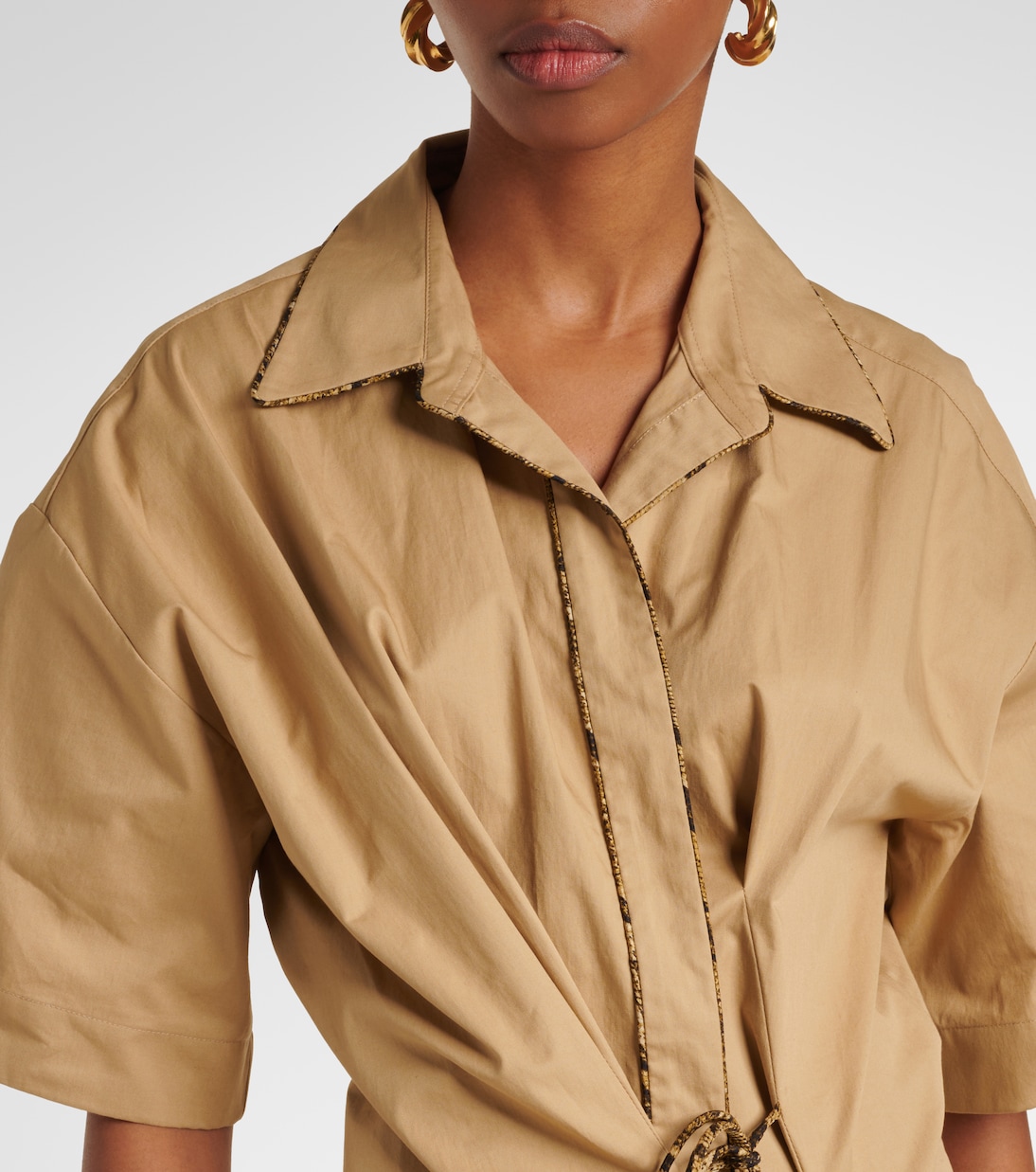 Abito a portafoglio in cotone | Dries Van Noten