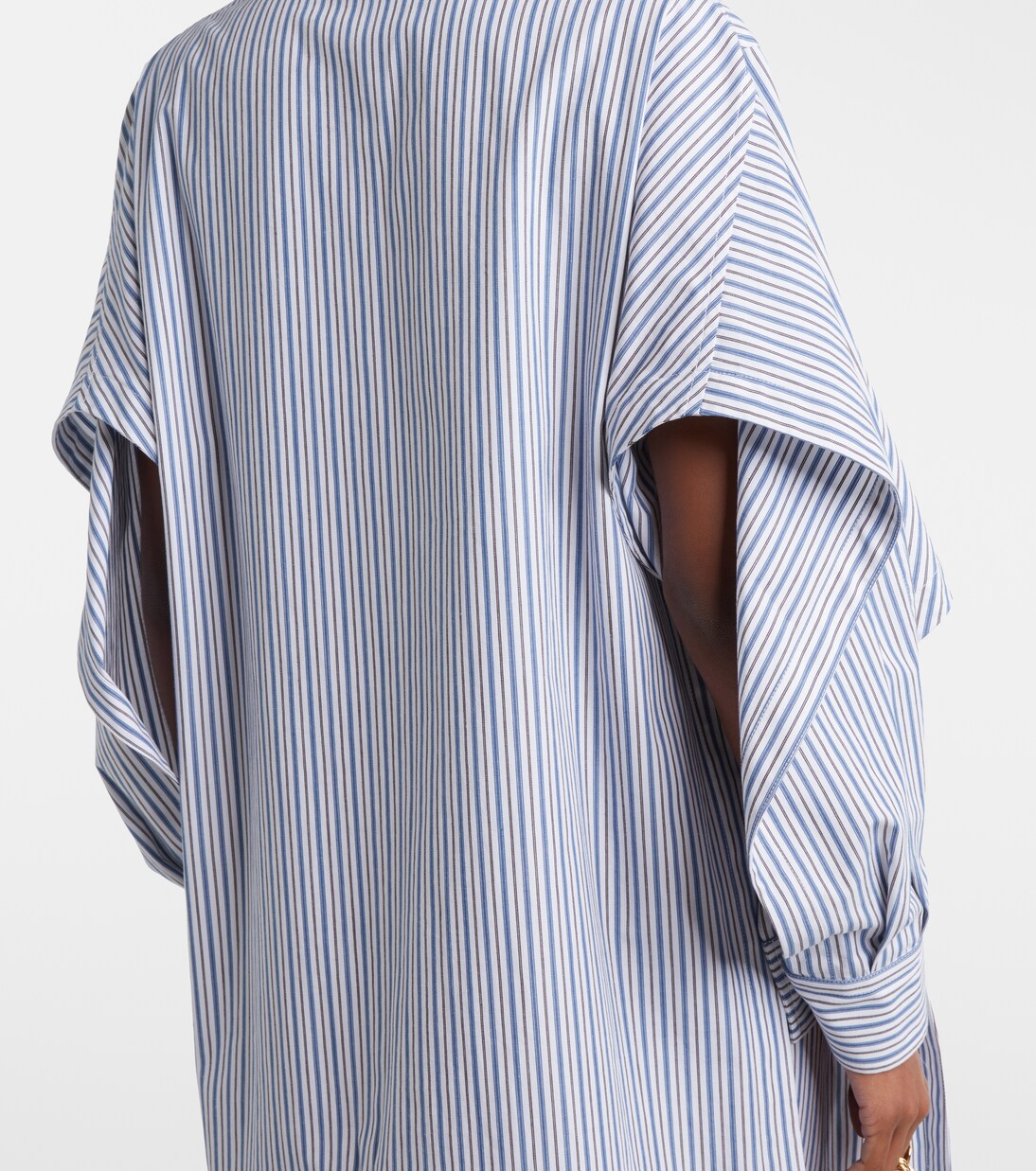 Robe chemise rayée en coton | Bottega Veneta