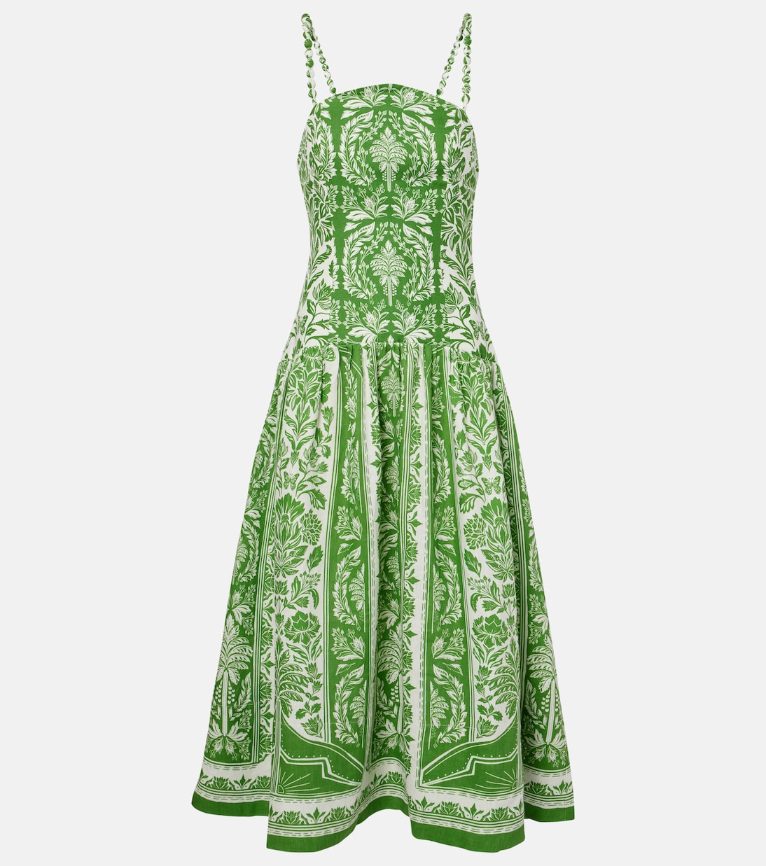 Bedrucktes Maxikleid aus Baumwolle | Farm Rio