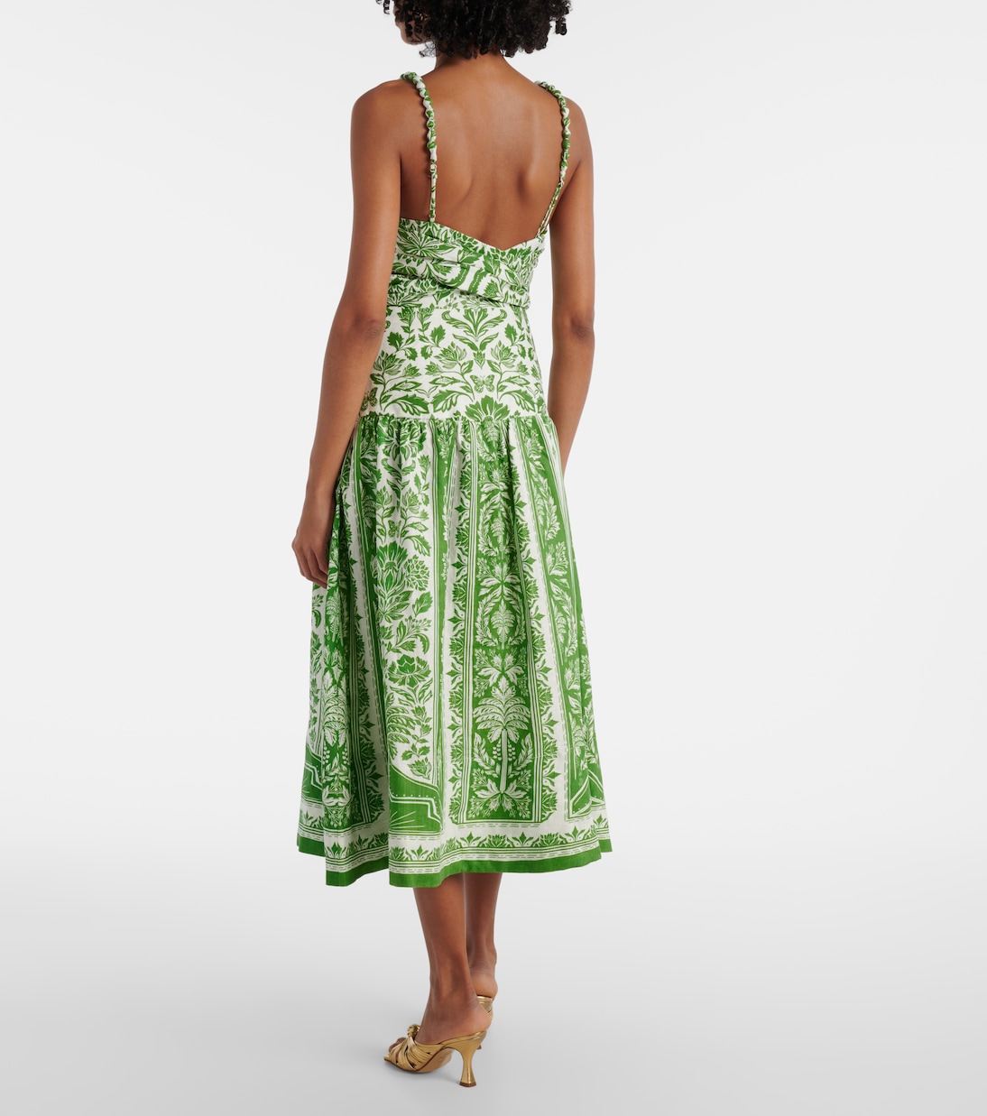 Bedrucktes Maxikleid aus Baumwolle | Farm Rio