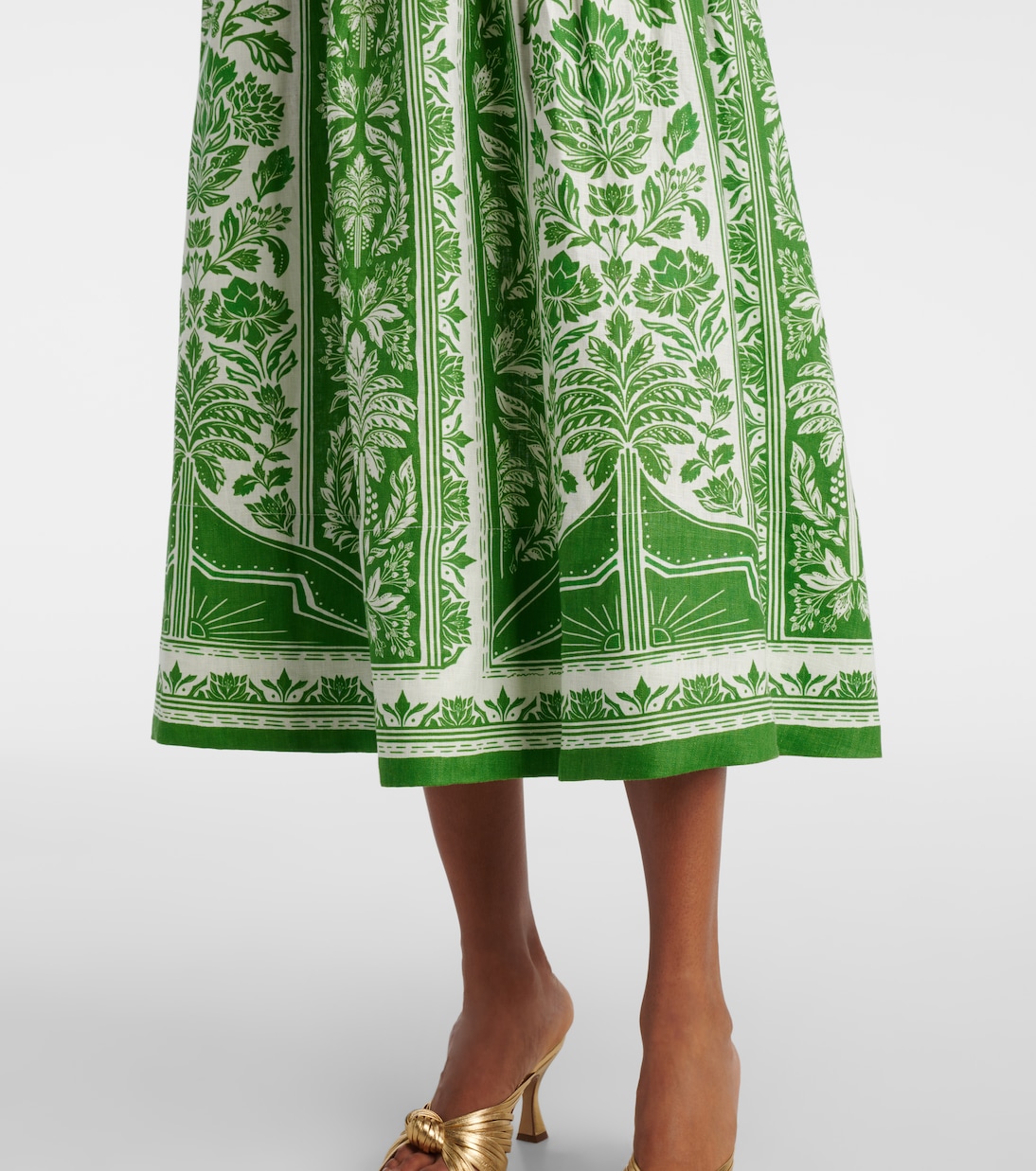 Bedrucktes Maxikleid aus Baumwolle | Farm Rio