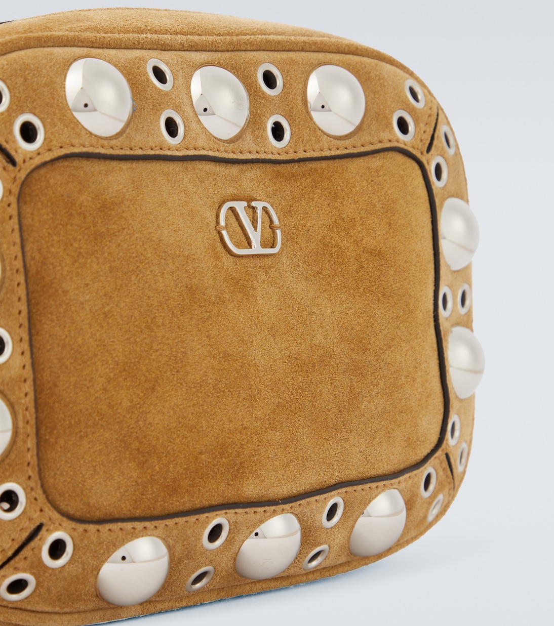 Nellcôte studded suede crossbody bag | Valentino Garavani