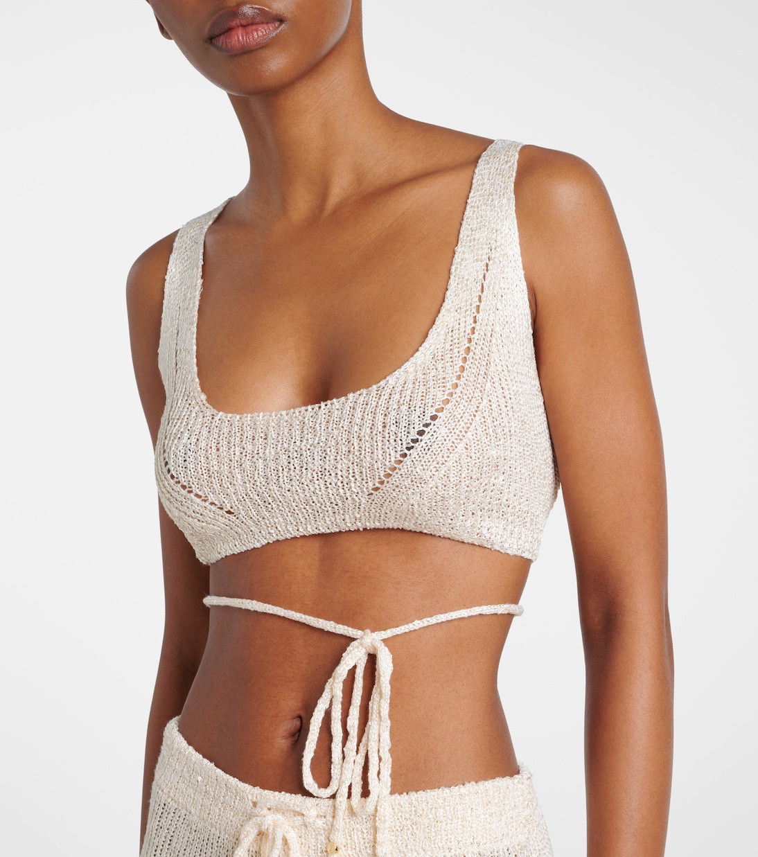 Top de bikini Alma de punto con lentejuelas | Bananhot